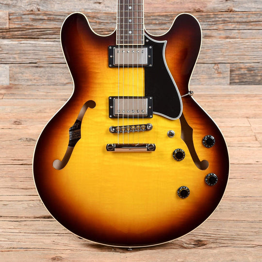 Heritage H-535 Standard Semi-Hollow Original Sunburst Electric Guitars / Semi-Hollow