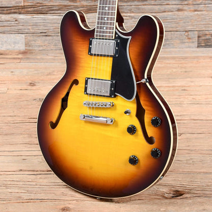 Heritage H-535 Standard Semi-Hollow Original Sunburst Electric Guitars / Semi-Hollow
