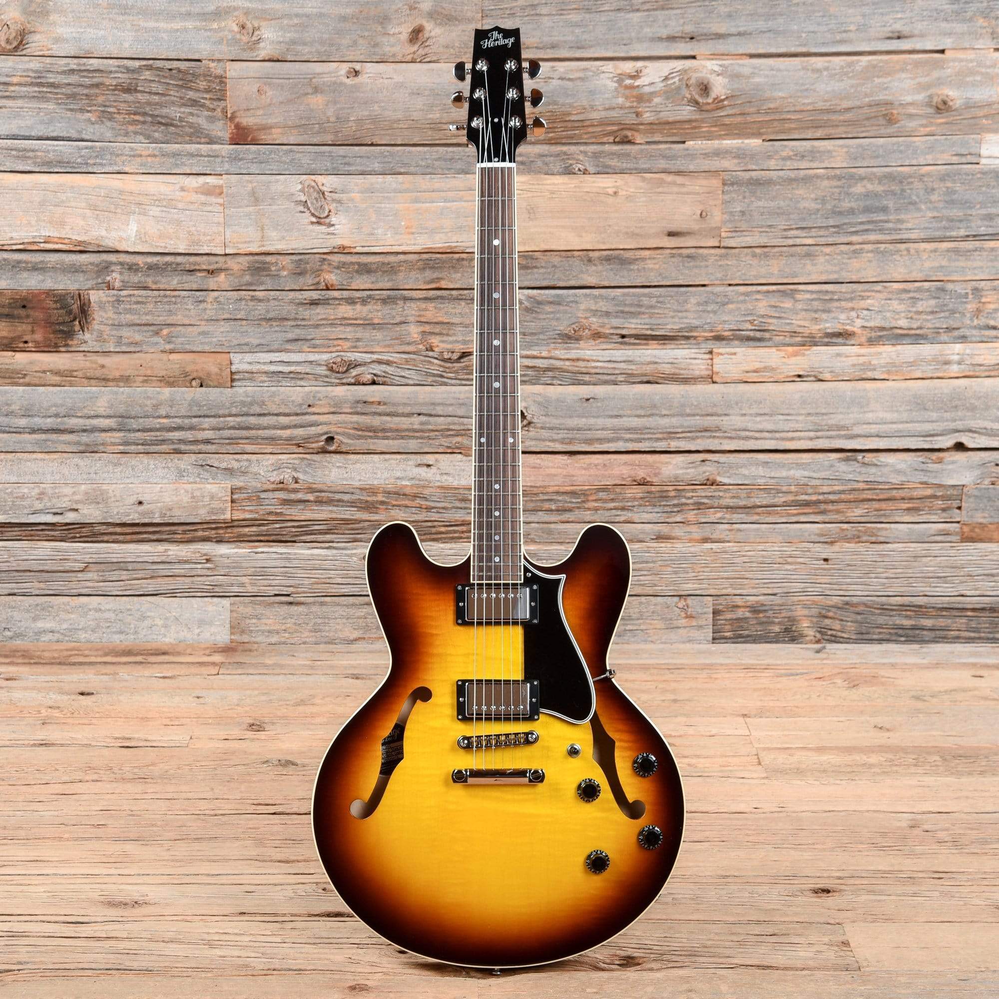 Heritage H-535 Standard Semi-Hollow Original Sunburst Electric Guitars / Semi-Hollow