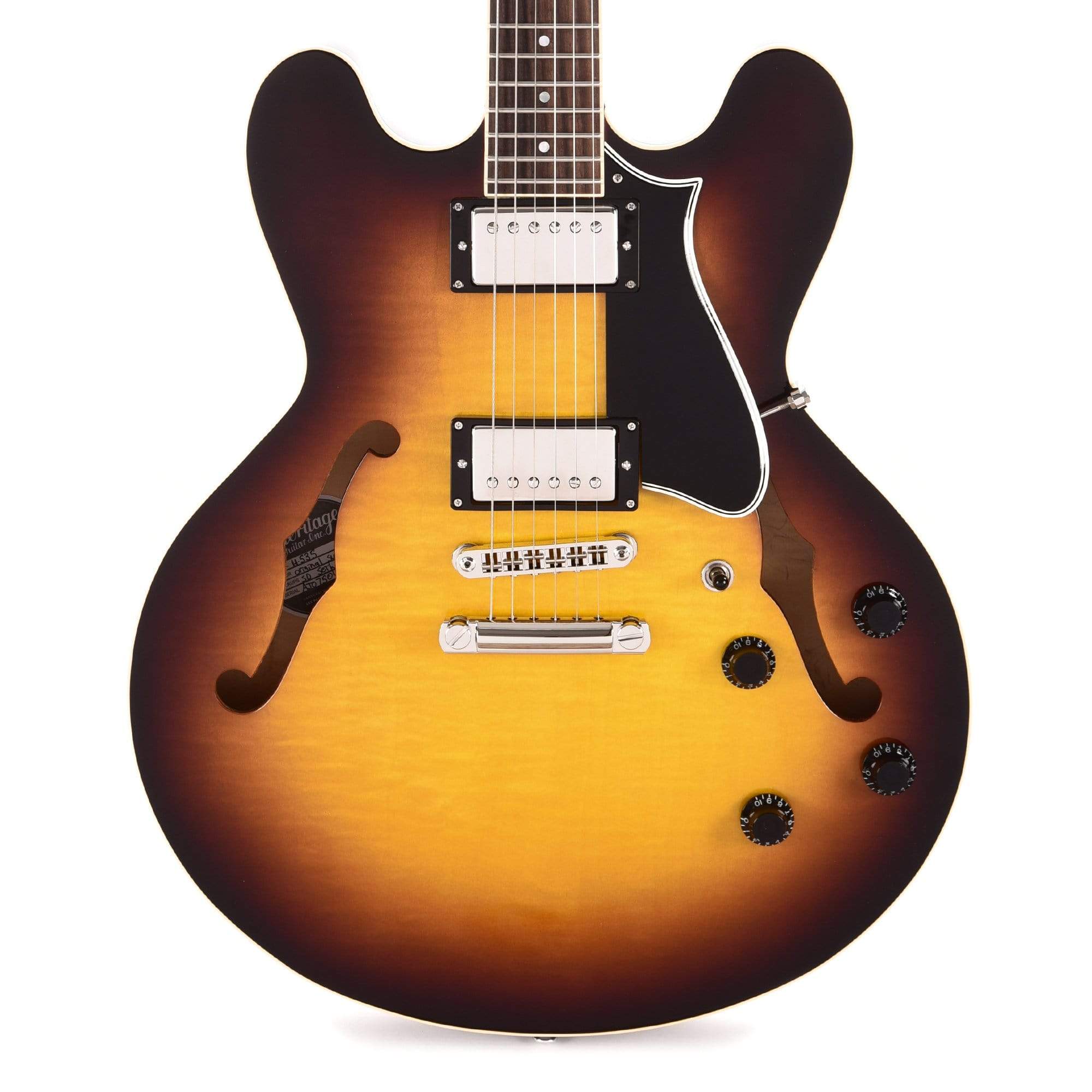 Heritage H-535 Standard Semi-Hollow Original Sunburst Electric Guitars / Semi-Hollow