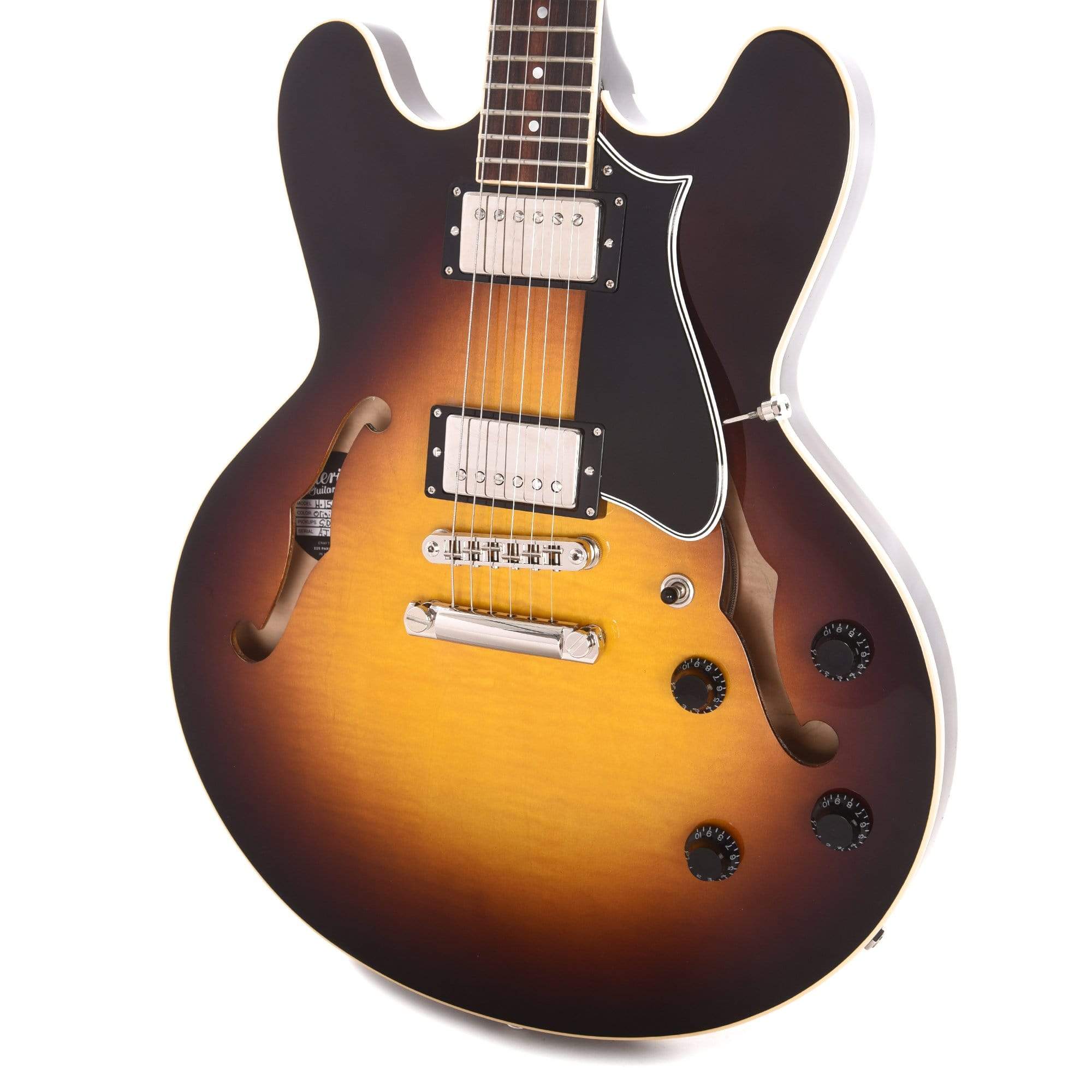 Heritage H-535 Standard Semi-Hollow Original Sunburst Electric Guitars / Semi-Hollow