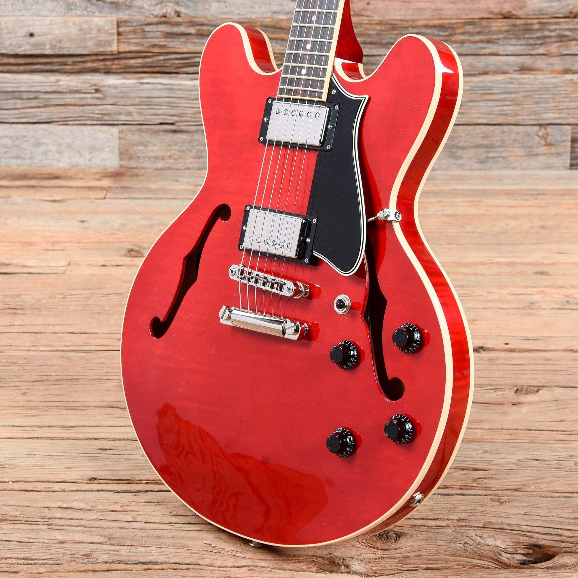 Heritage H-535 Standard Semi-Hollow Translucent Cherry Electric Guitars / Semi-Hollow