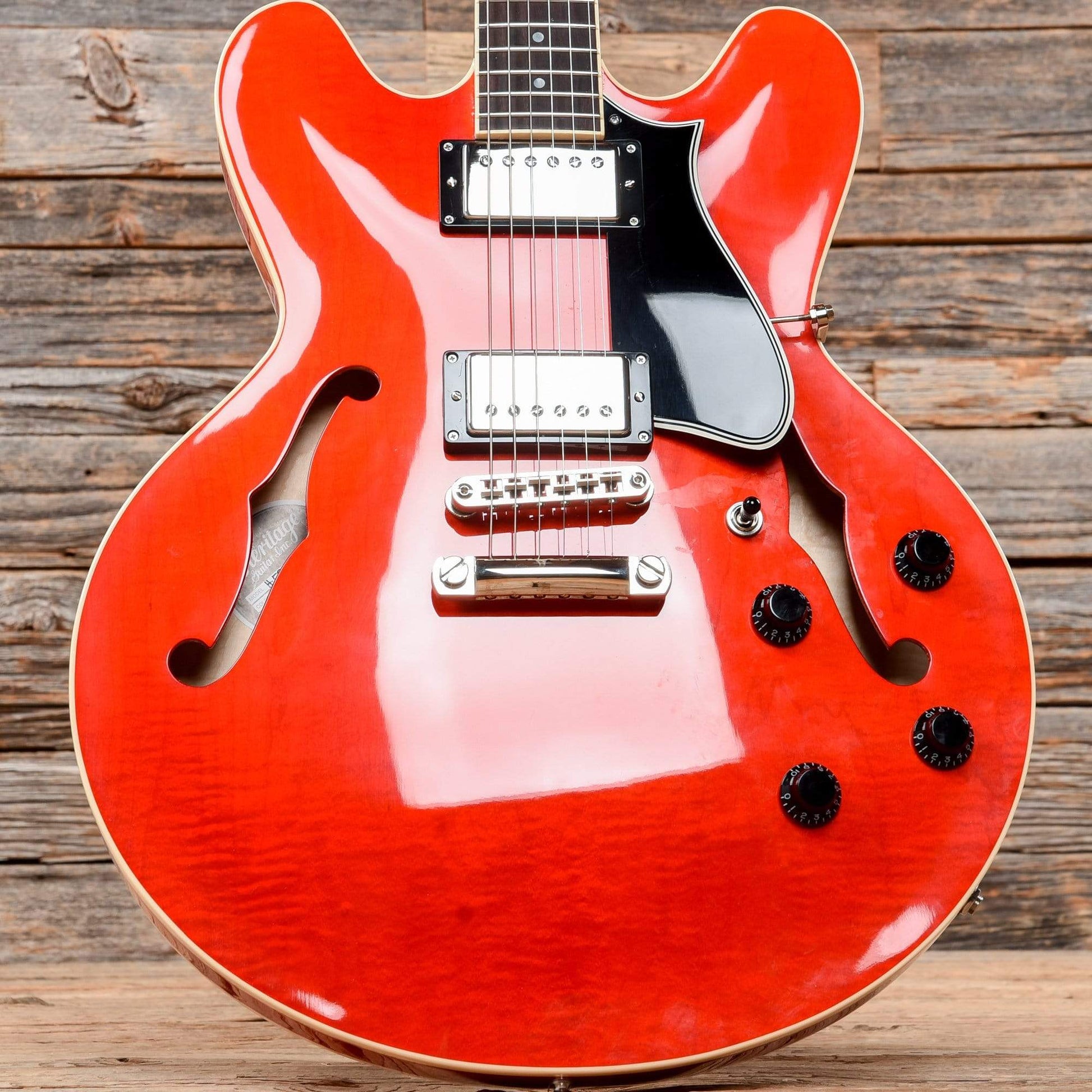 Heritage H-535 Standard Semi-Hollow Translucent Cherry Electric Guitars / Semi-Hollow