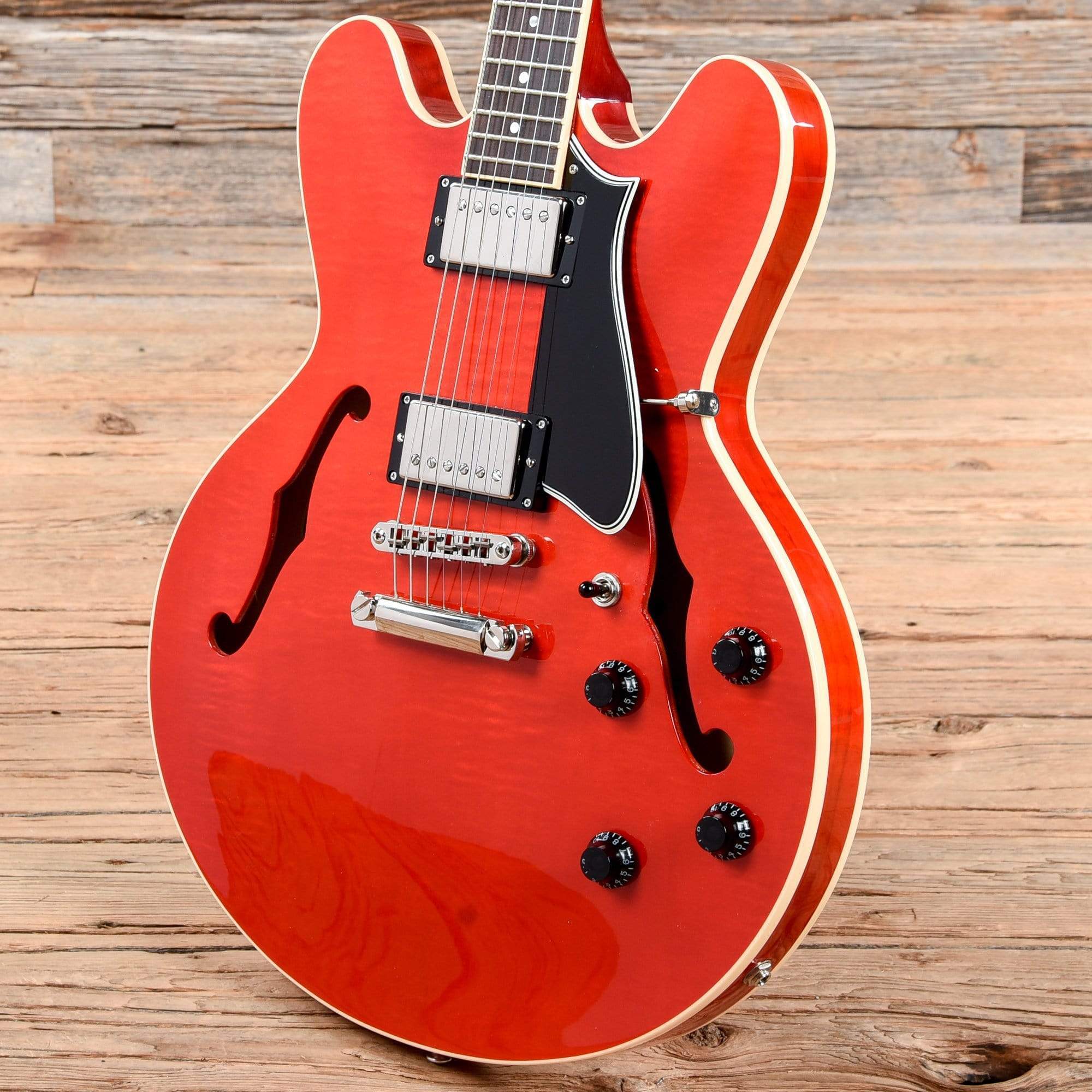 Heritage H-535 Standard Semi-Hollow Translucent Cherry Electric Guitars / Semi-Hollow