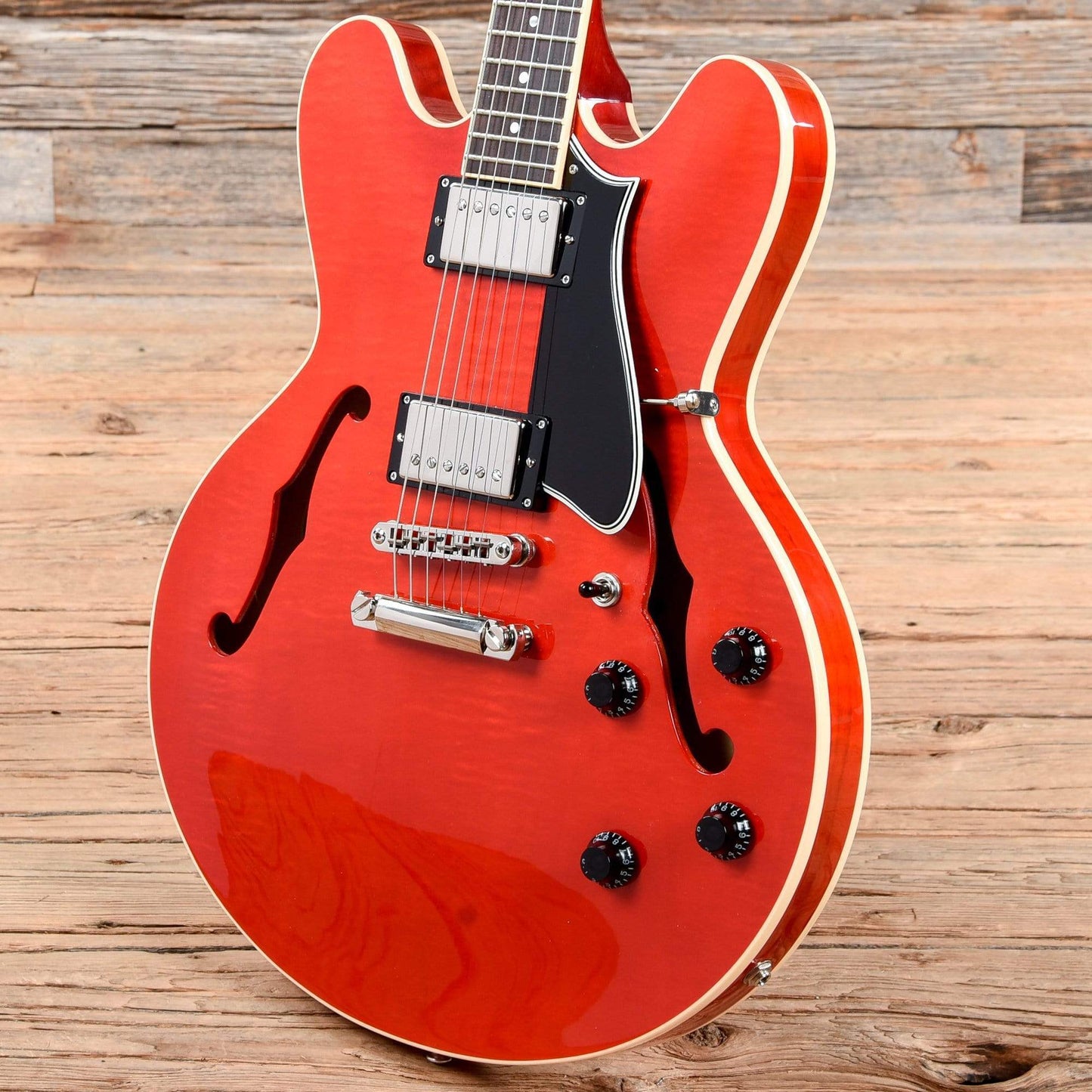 Heritage H-535 Standard Semi-Hollow Translucent Cherry Electric Guitars / Semi-Hollow