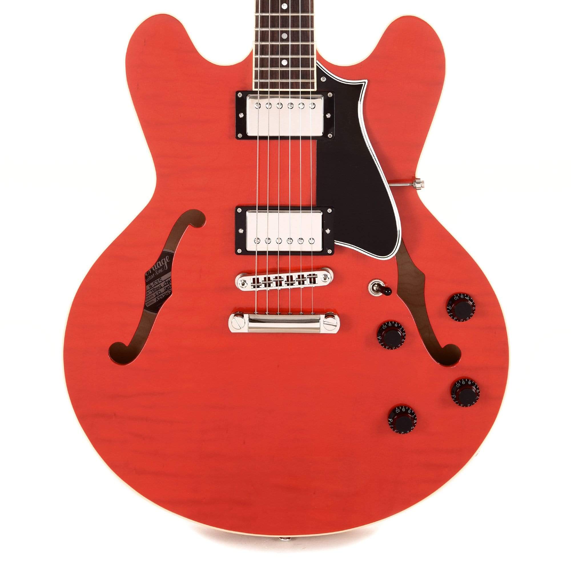 Heritage H-535 Standard Semi-Hollow Translucent Cherry Electric Guitars / Semi-Hollow