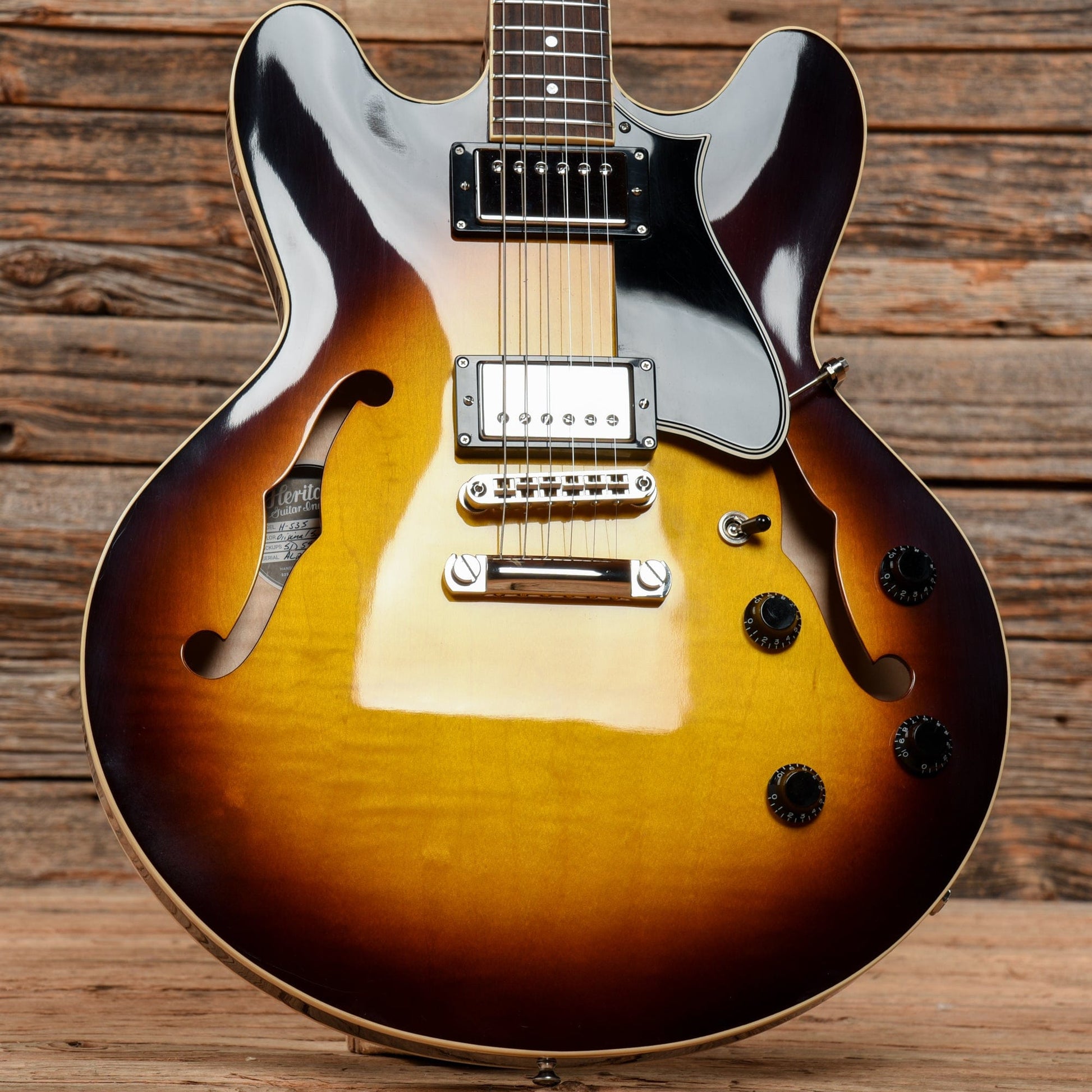 Heritage H-535 Standard Sunburst 2021 Electric Guitars / Semi-Hollow