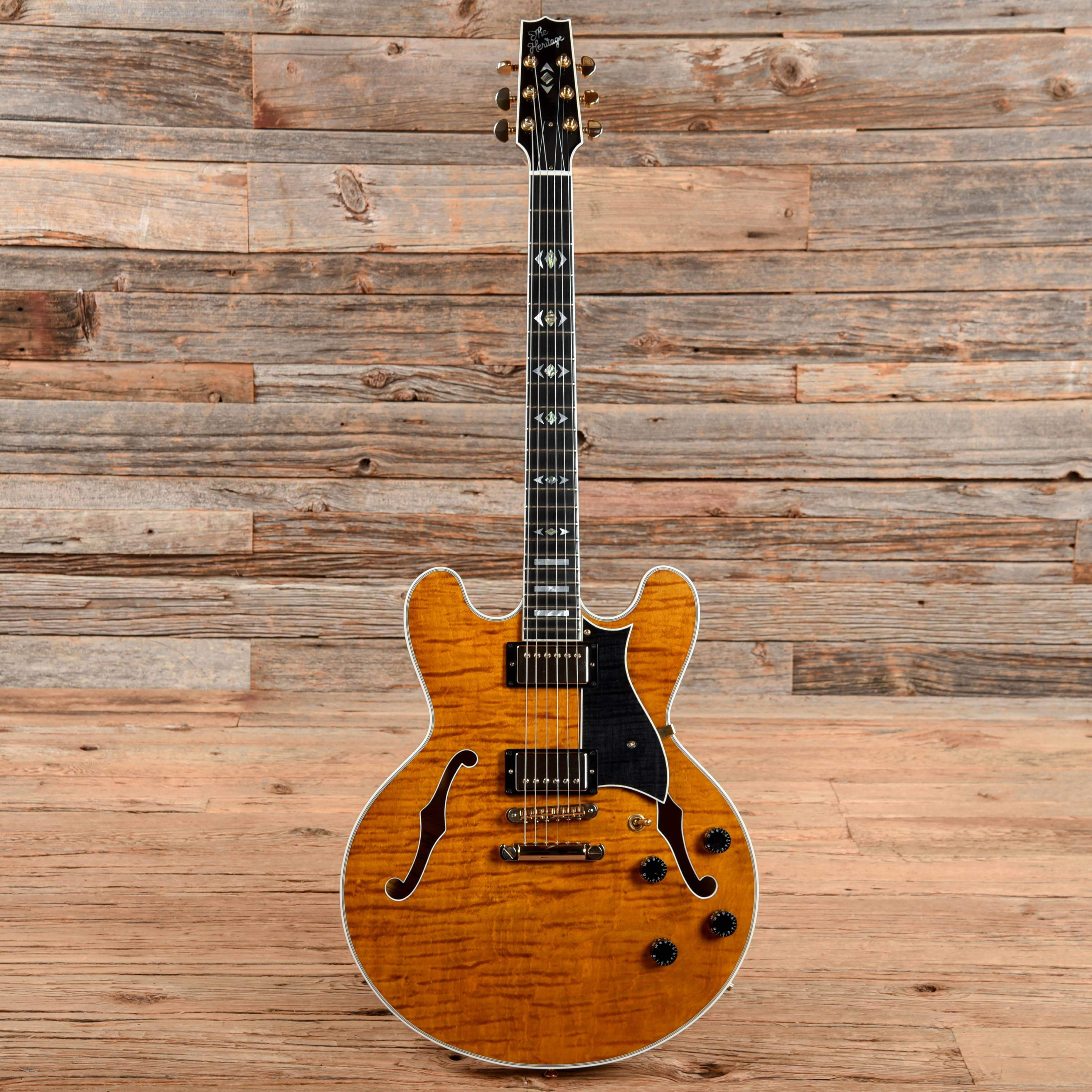 Heritage H-555 Amber 2014 Electric Guitars / Semi-Hollow