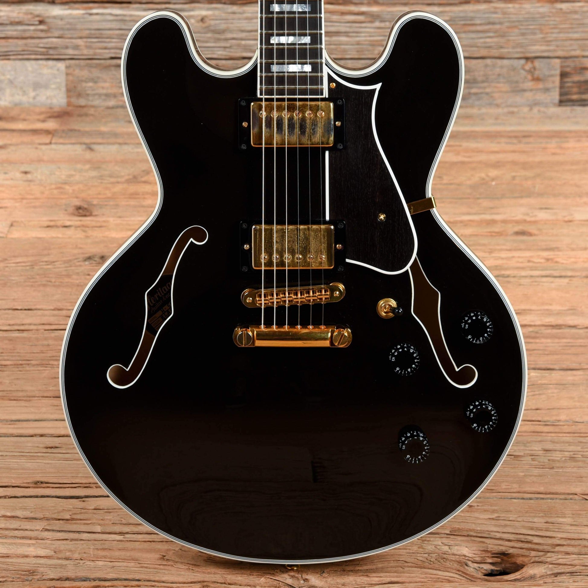 Heritage H-555 Ebony 2017 Electric Guitars / Semi-Hollow