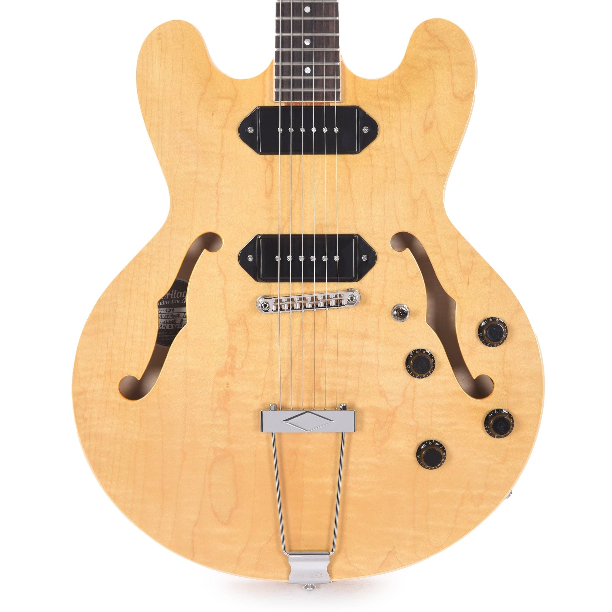 Heritage Standard H-530 Hollow Electric Antique Natural Electric Guitars / Semi-Hollow