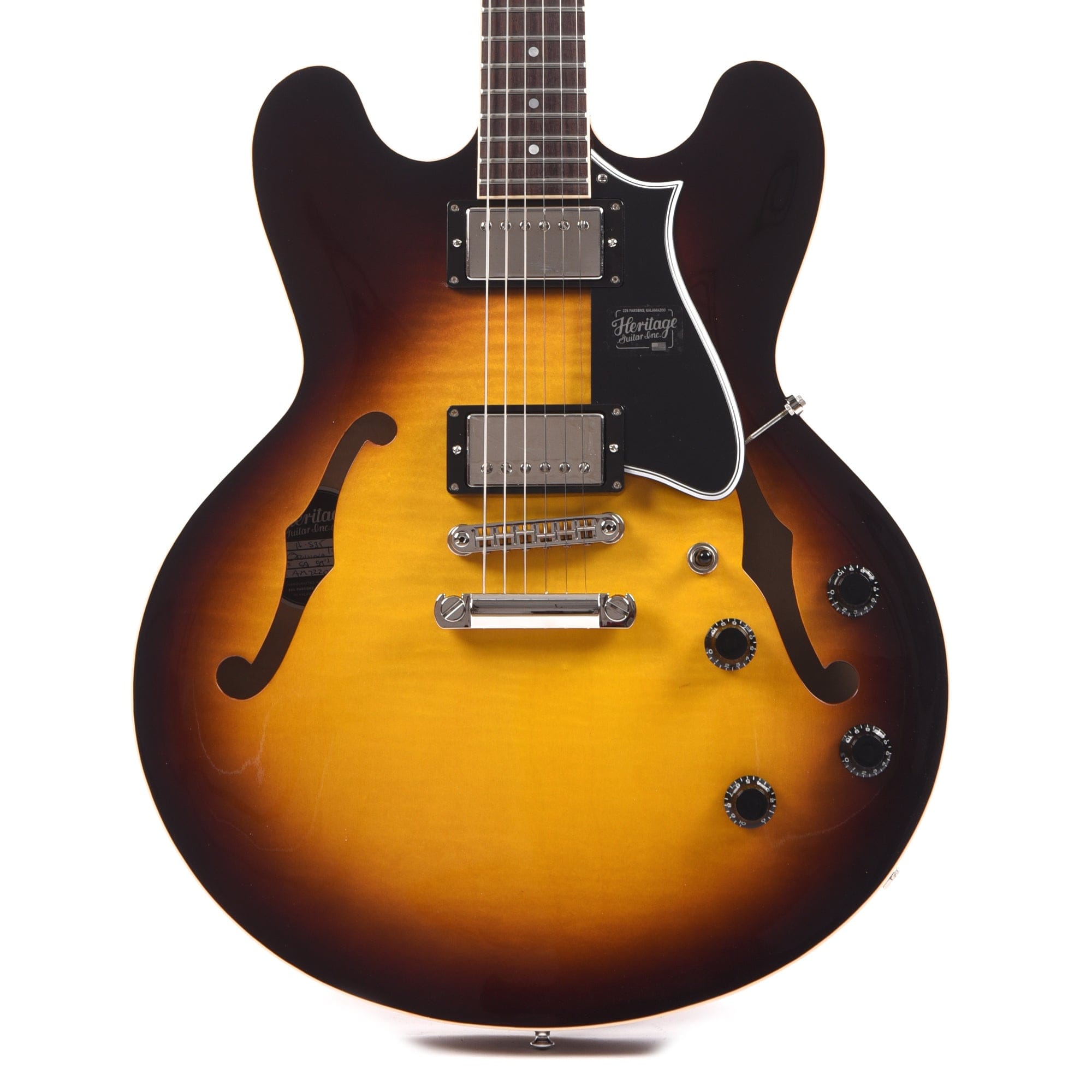 Heritage Standard H-535 Semi-Hollow Body Original Sunburst Electric Guitars / Semi-Hollow