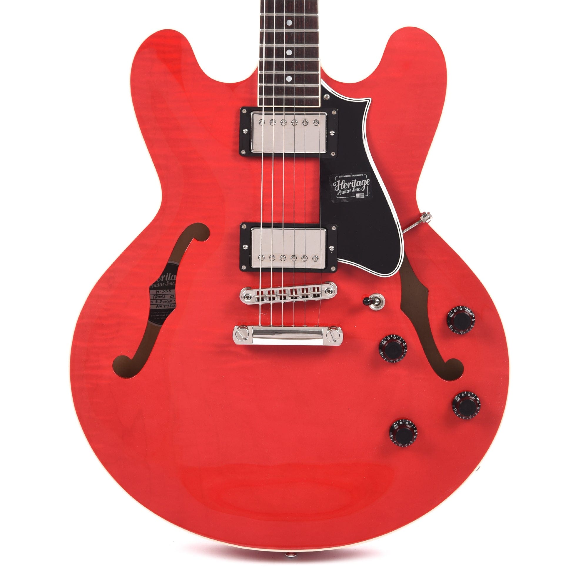 Heritage Standard H-535 Semi-Hollow Body Translucent Cherry Electric Guitars / Semi-Hollow