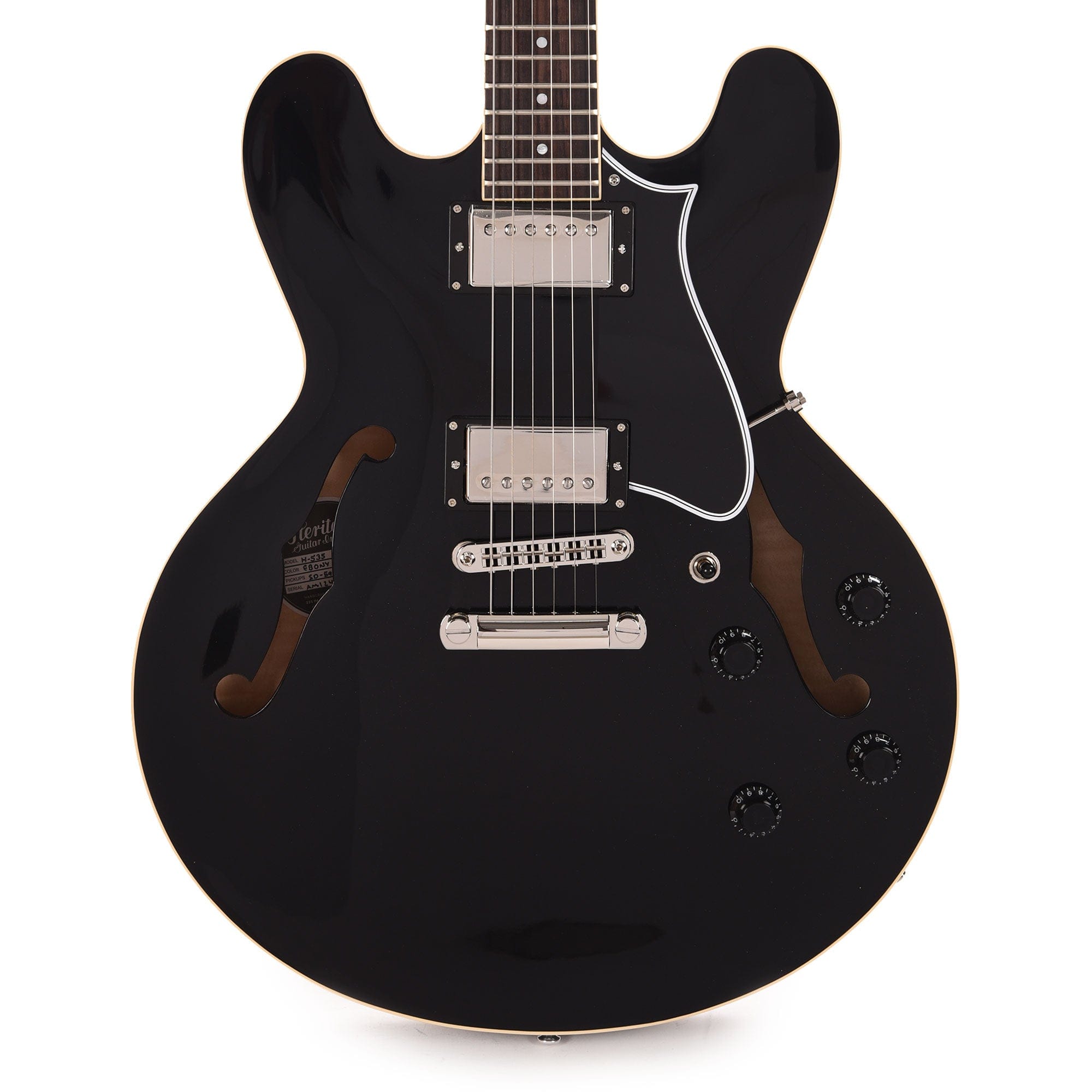 Heritage Standard H-535 Semi-Hollow Ebony Electric Guitars / Semi-Hollow