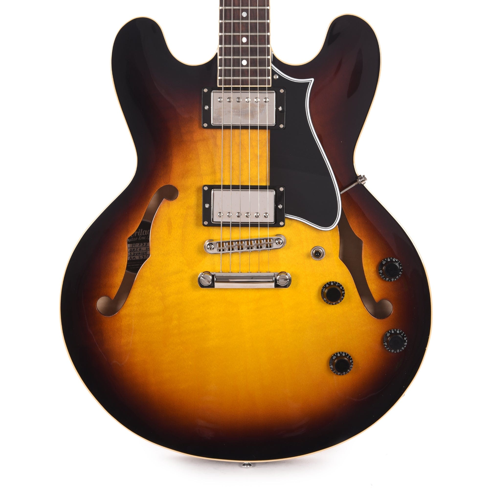 Heritage Standard H-535 Semi-Hollow Original Sunburst Electric Guitars / Semi-Hollow