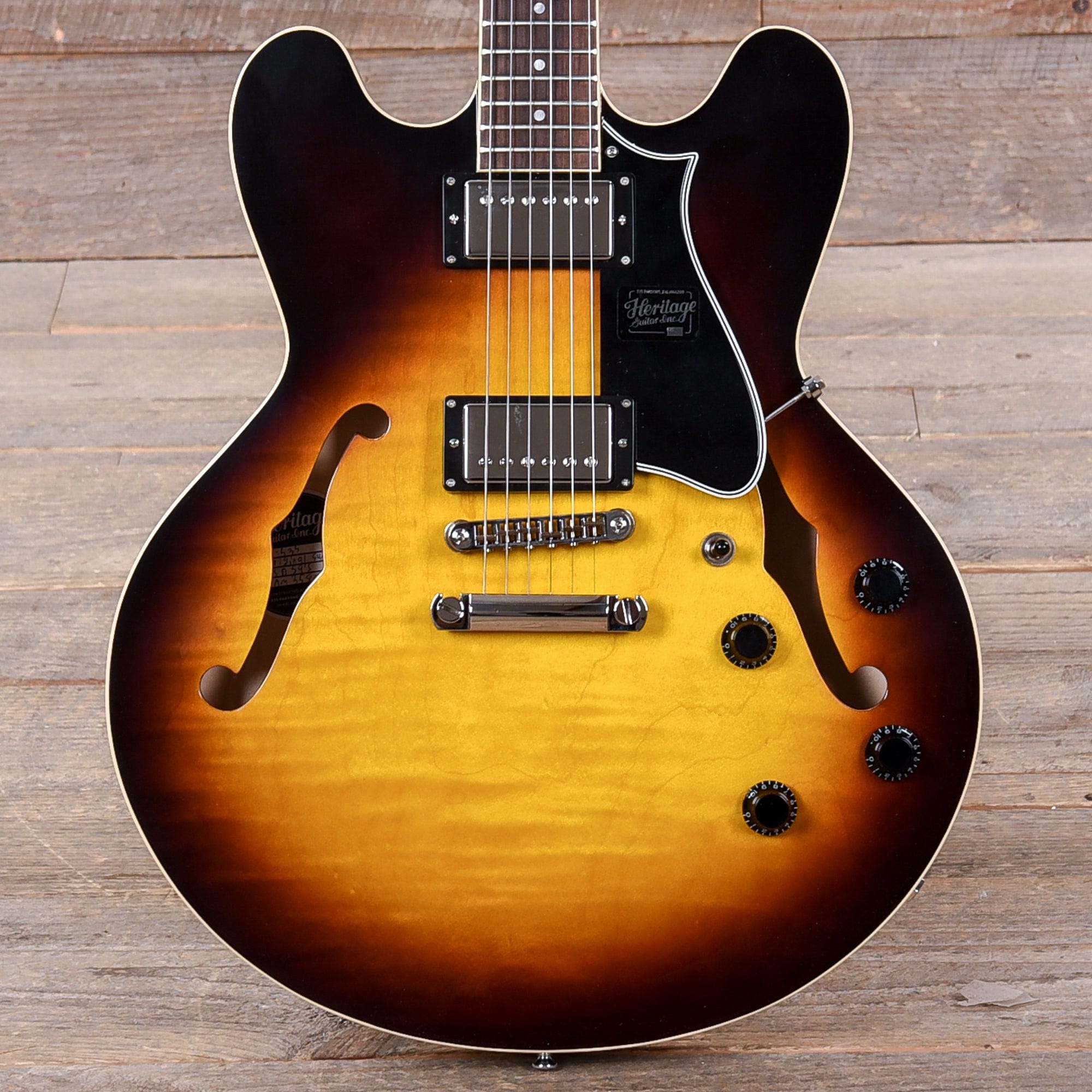 Heritage Standard H-535 Semi-Hollow Original Sunburst Electric Guitars / Semi-Hollow