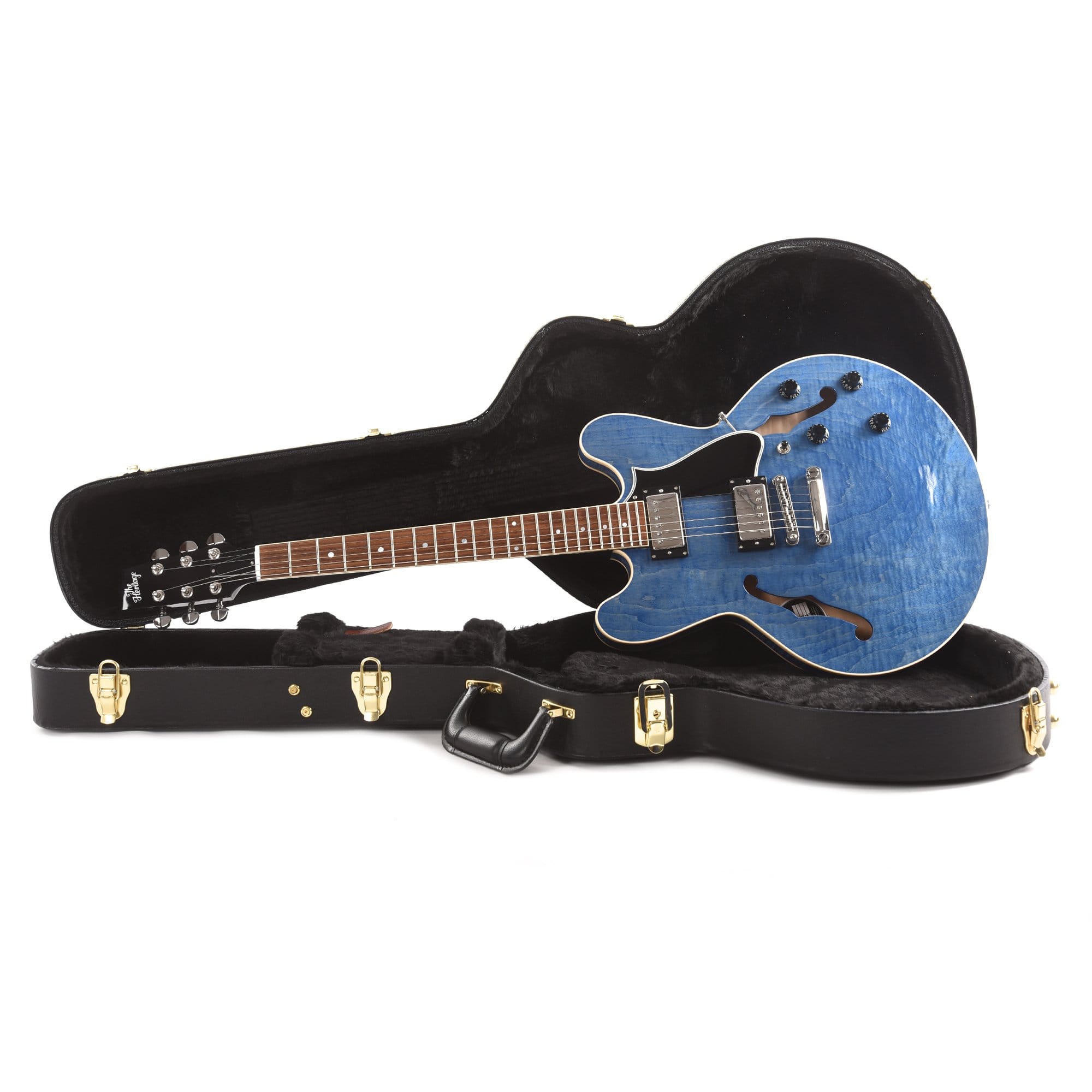 Heritage Standard H-535 Semi-Hollow Washed Blue Electric Guitars / Semi-Hollow