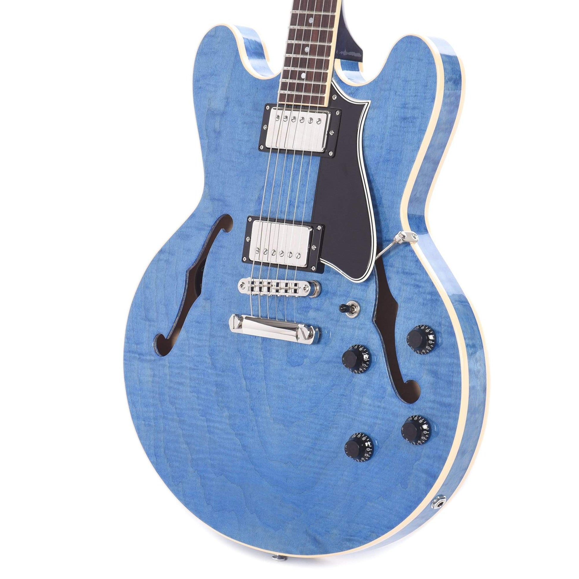 Heritage Standard H-535 Semi-Hollow Washed Blue Electric Guitars / Semi-Hollow