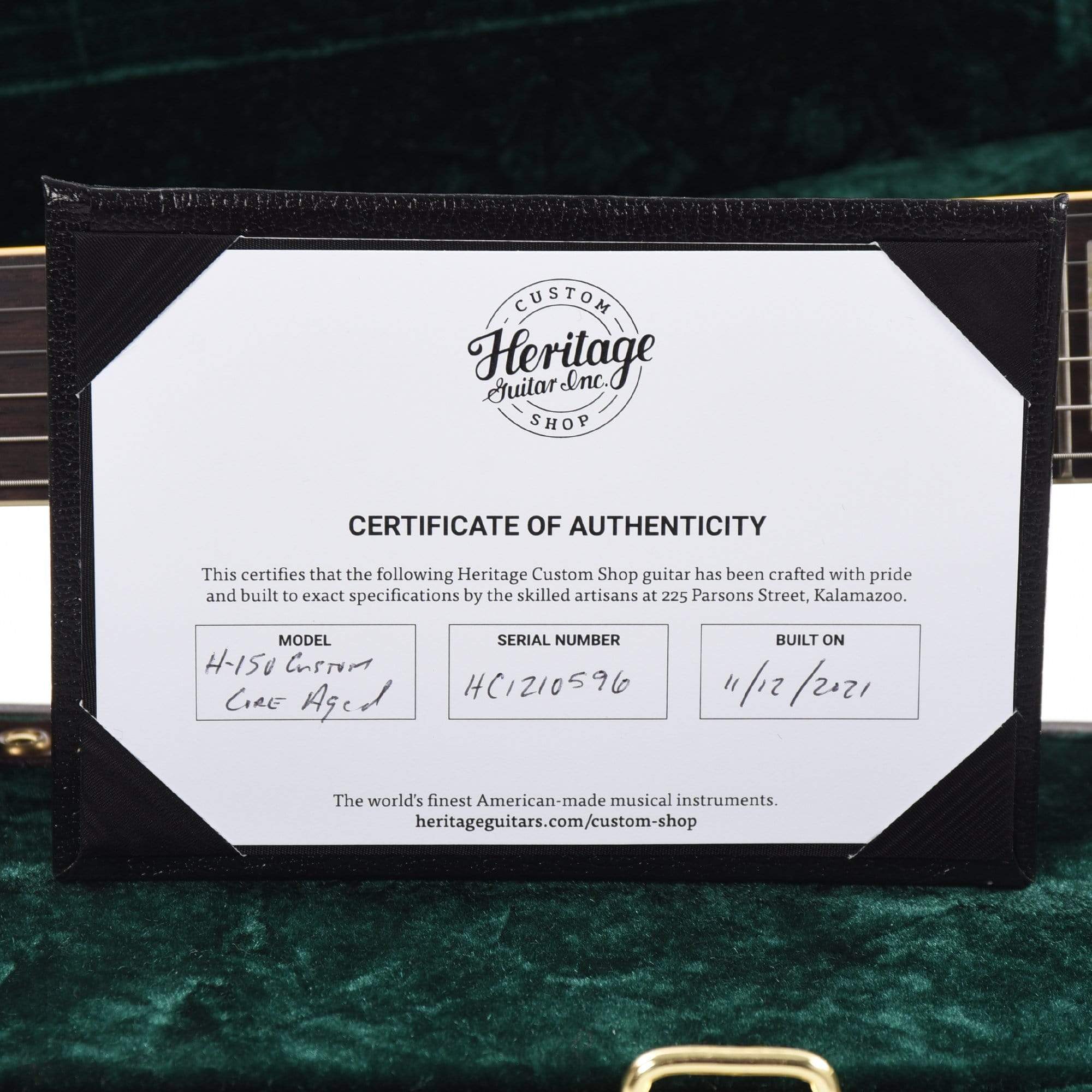Heritage Custom Shop Core H-150 Artisan Aged Dark Cherry Sunburst w/CME Hand-Selected Top Electric Guitars / Solid Body