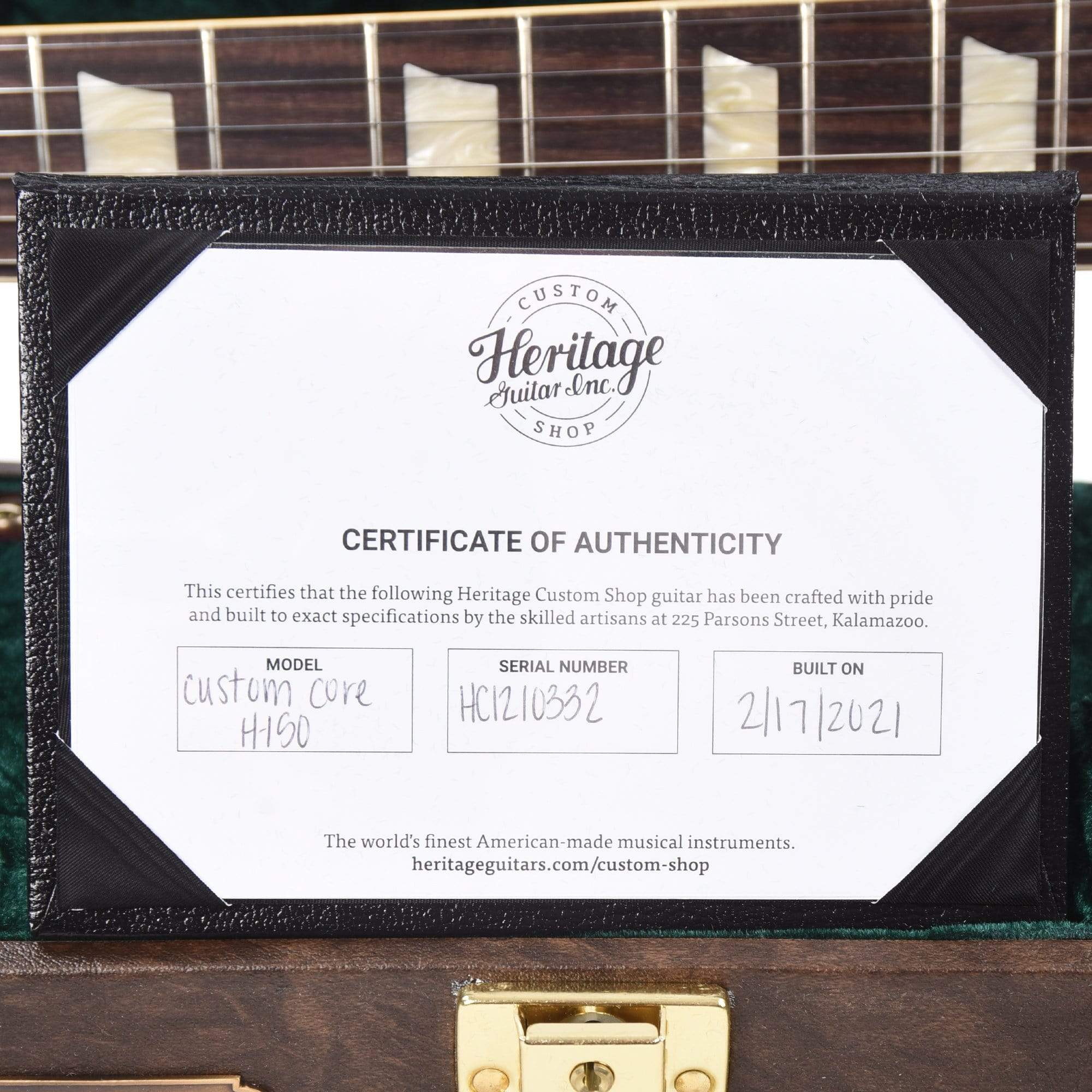 Heritage Custom Shop Core H-150 Dirty Lemon Burst w/CME Hand-Selected Top Electric Guitars / Solid Body