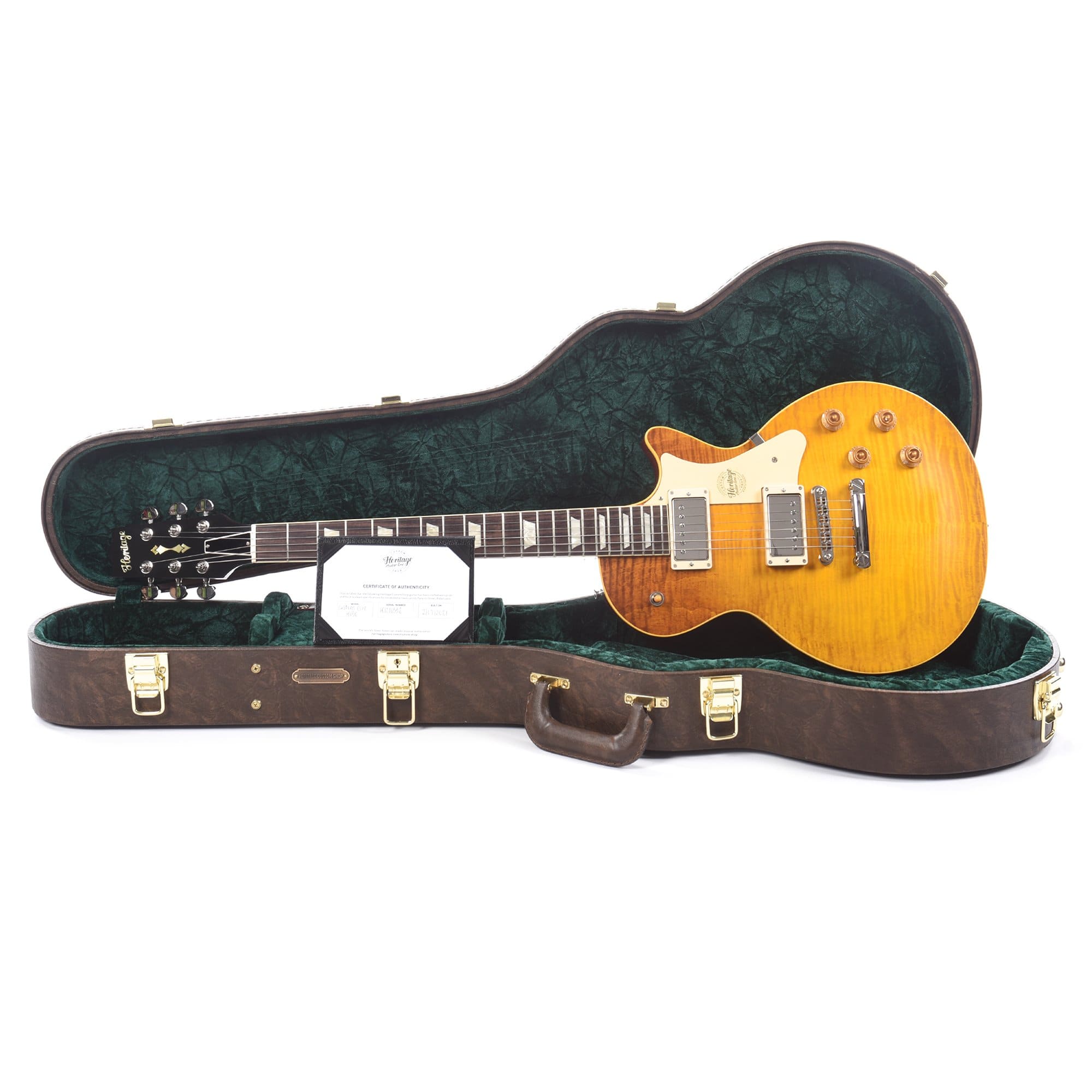 Heritage Custom Shop Core H-150 Dirty Lemon Burst w/CME Hand-Selected Top Electric Guitars / Solid Body