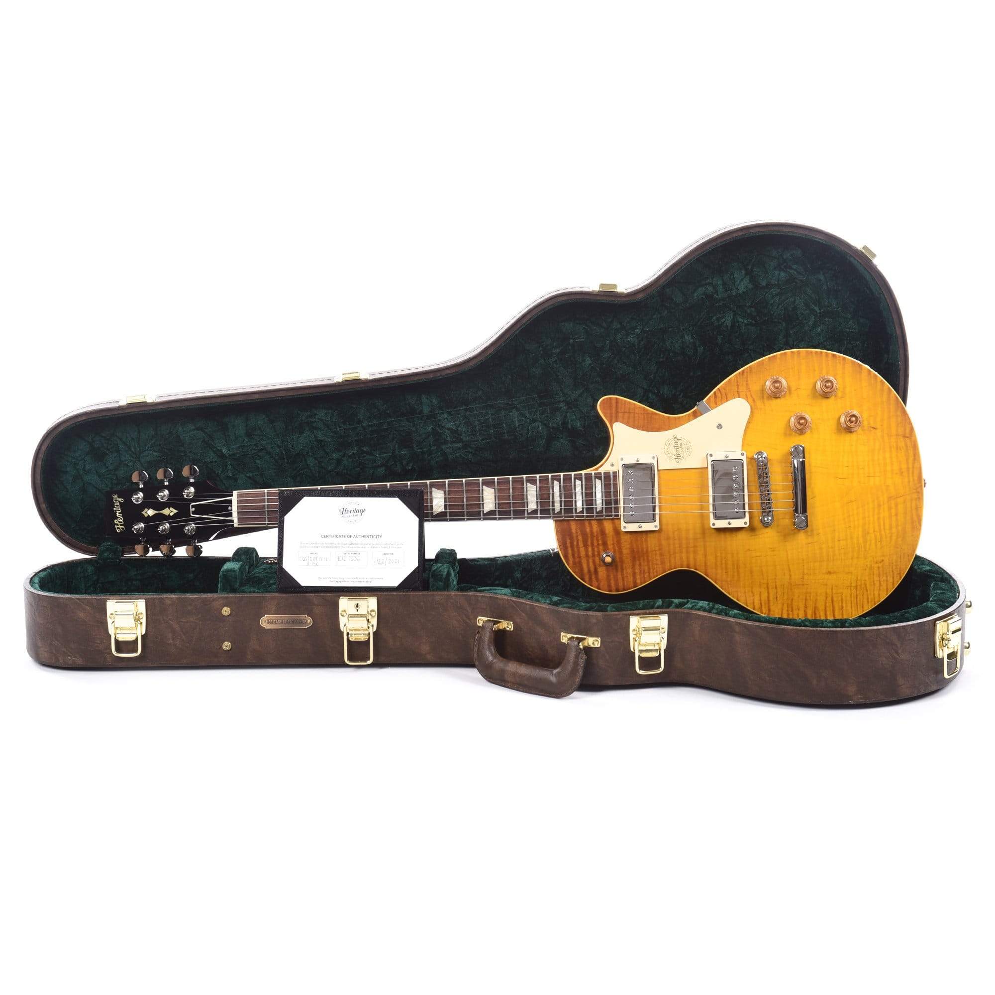 Heritage Custom Shop Core H-150 Dirty Lemon Burst w/CME Hand-Selected Top Electric Guitars / Solid Body