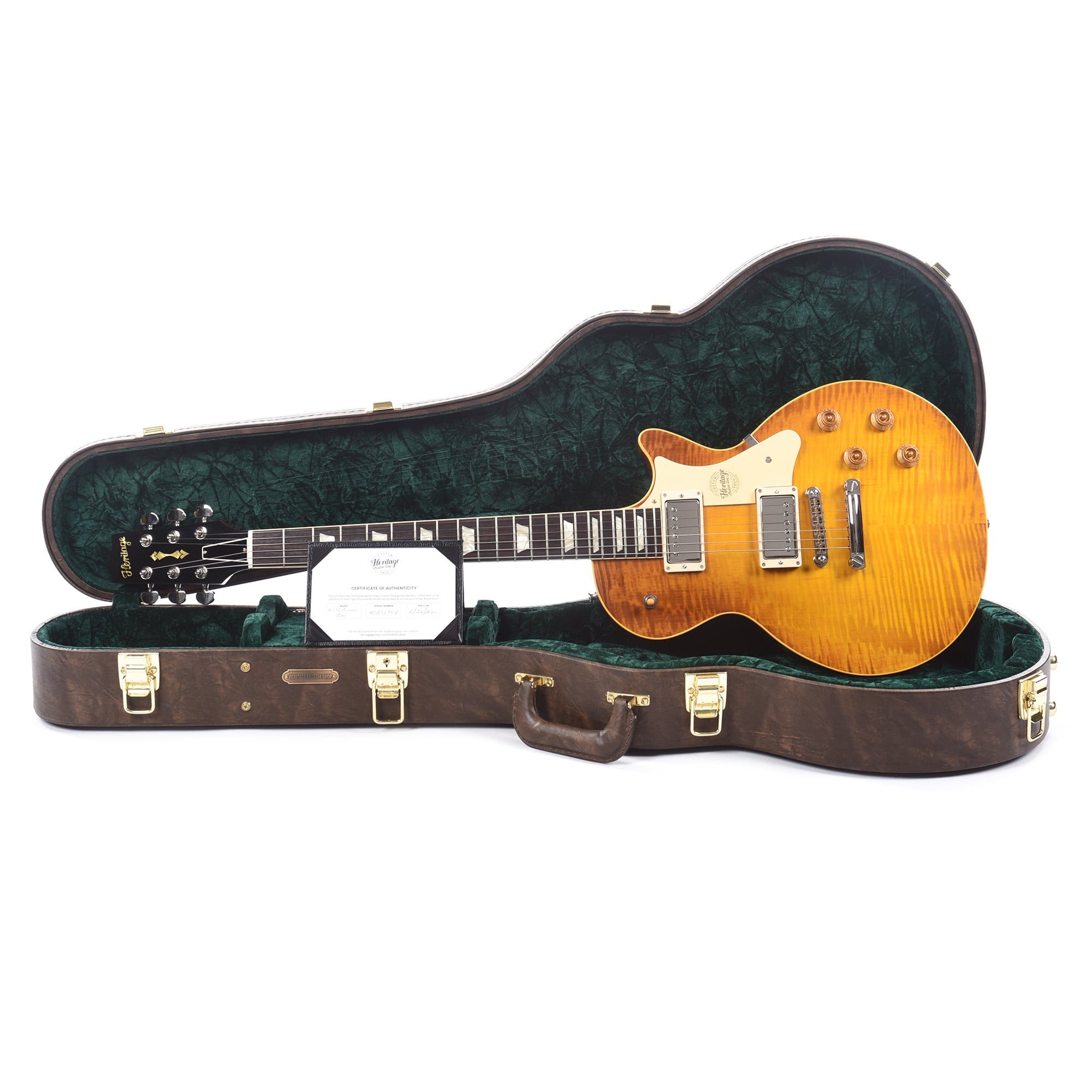 Heritage Custom Shop Core H-150 Dirty Lemon Burst w/CME Hand-Selected Top Electric Guitars / Solid Body