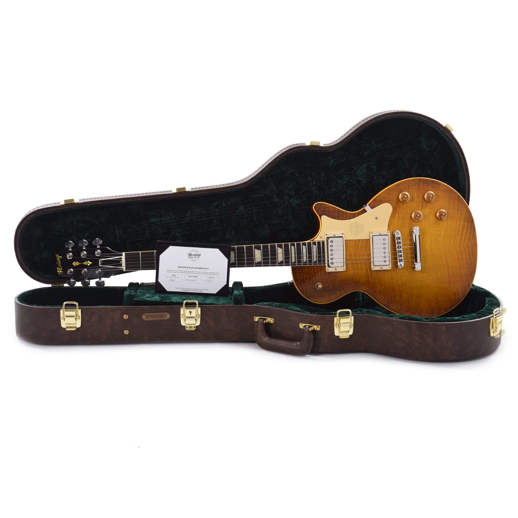Heritage Custom Shop Core H-150 Dirty Lemon Burst w/CME Hand-Selected Top Electric Guitars / Solid Body