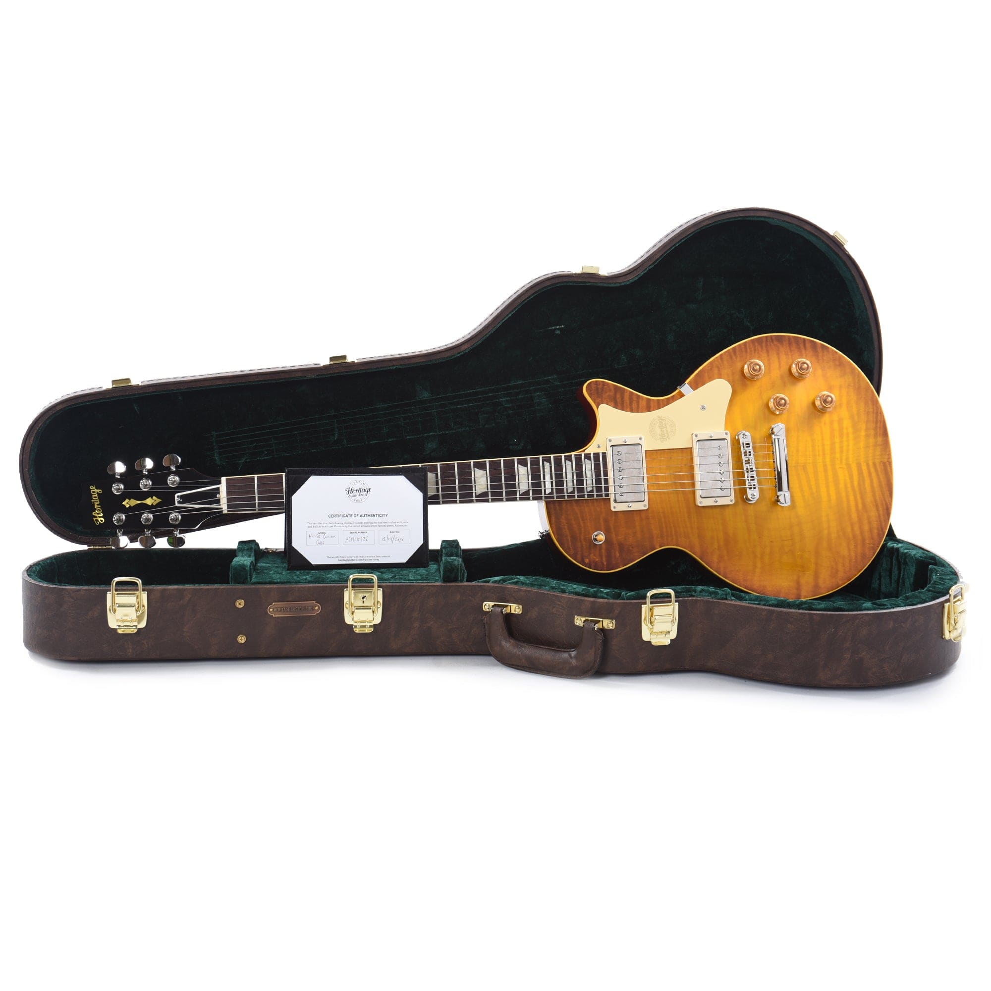 Heritage Custom Shop Core H-150 Dirty Lemon Burst w/CME Hand-Selected Top Electric Guitars / Solid Body