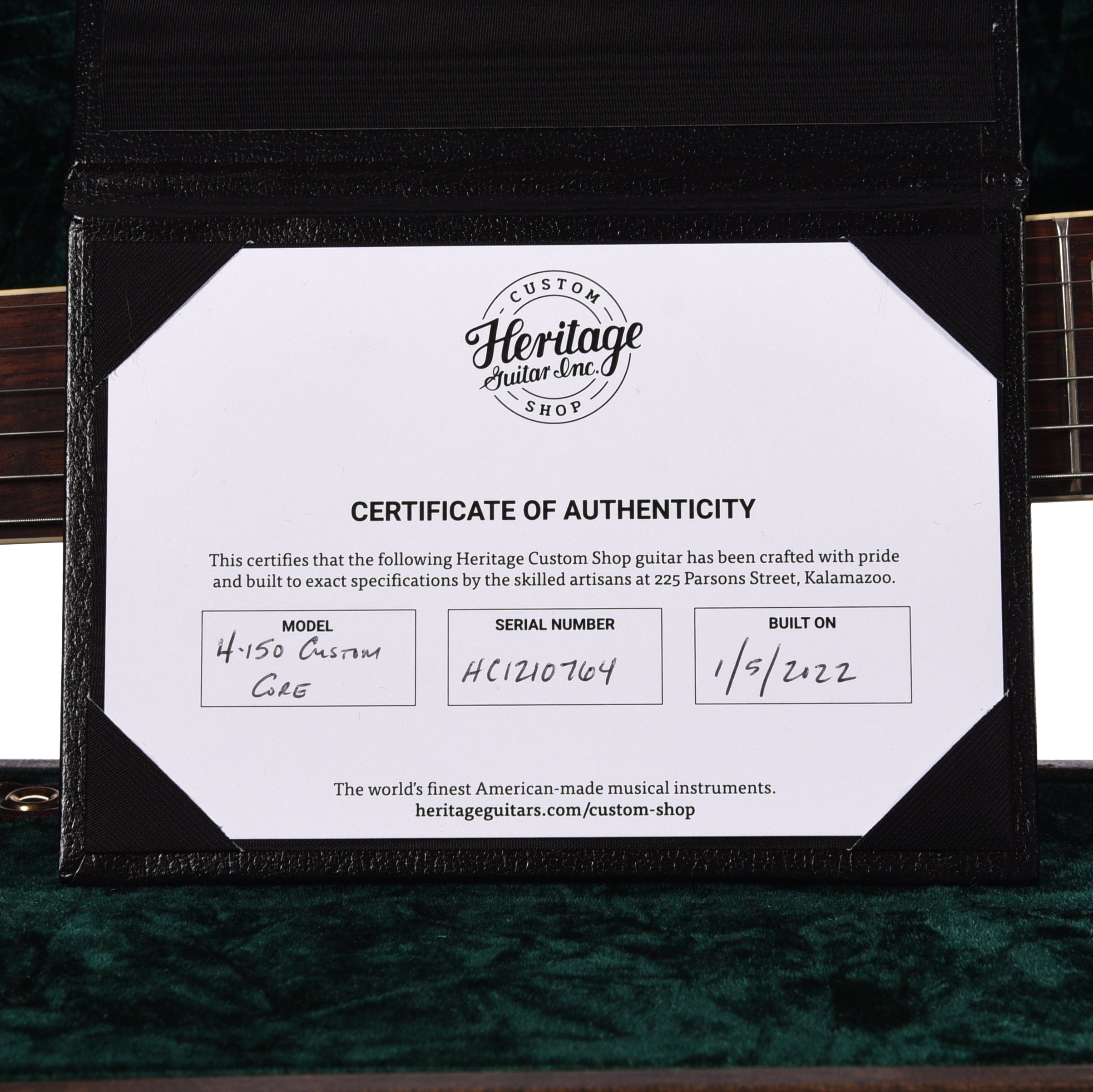 Heritage Custom Shop Core H-150 Dirty Lemon Burst w/CME Hand-Selected Top Electric Guitars / Solid Body