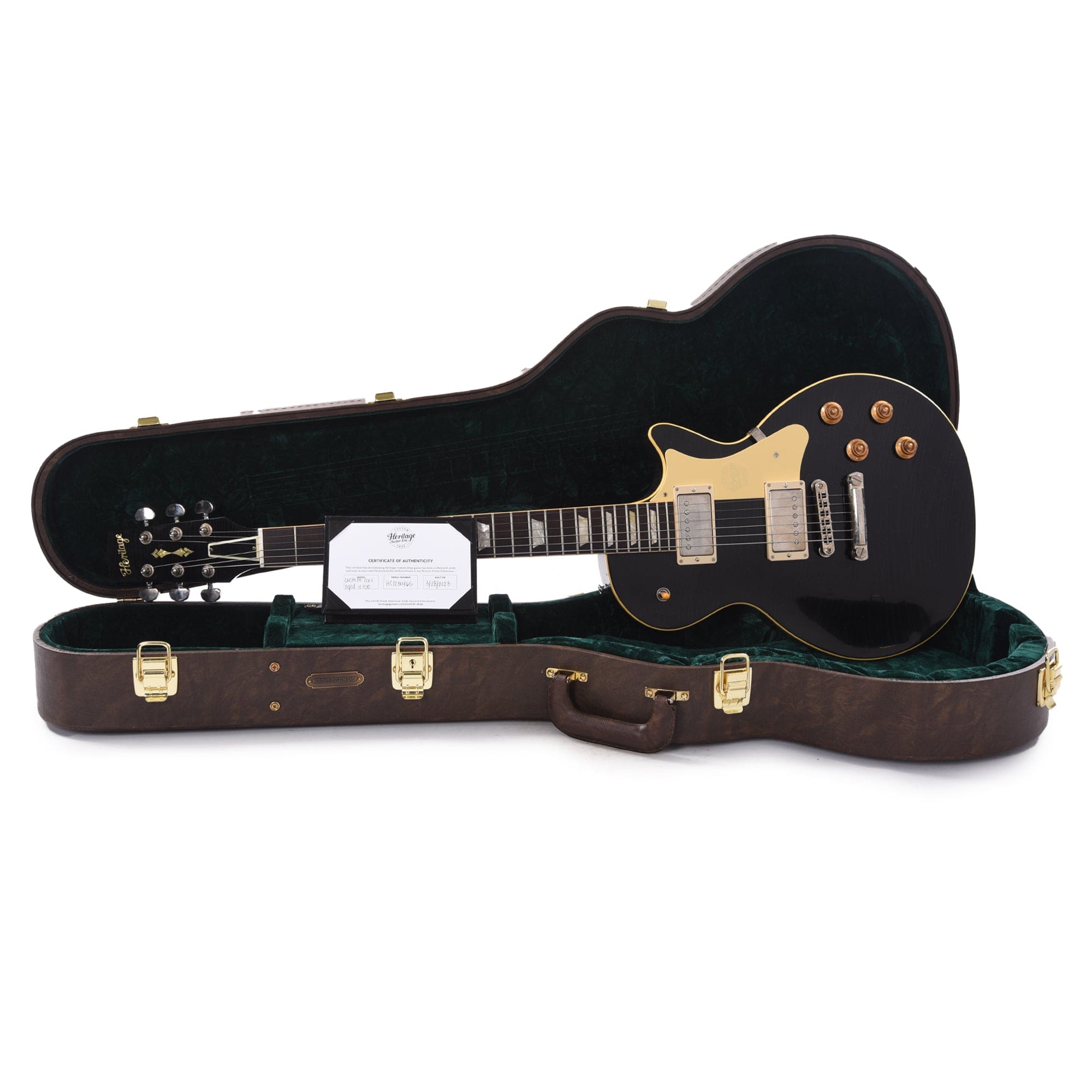 Heritage Custom Shop Core H-150 Ebony Artisan Aged Electric Guitars / Solid Body