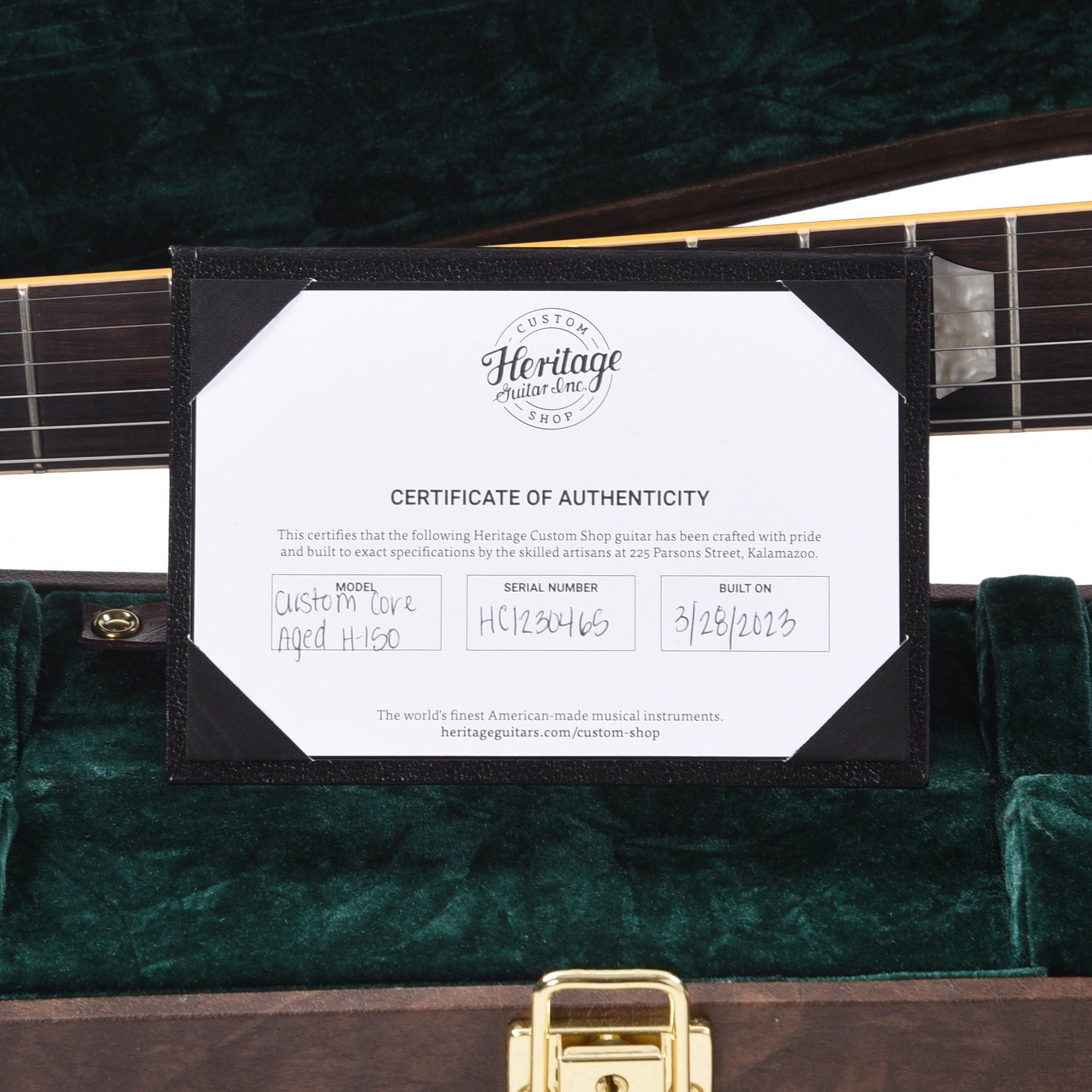 Heritage Custom Shop Core H-150 Ebony Artisan Aged Electric Guitars / Solid Body