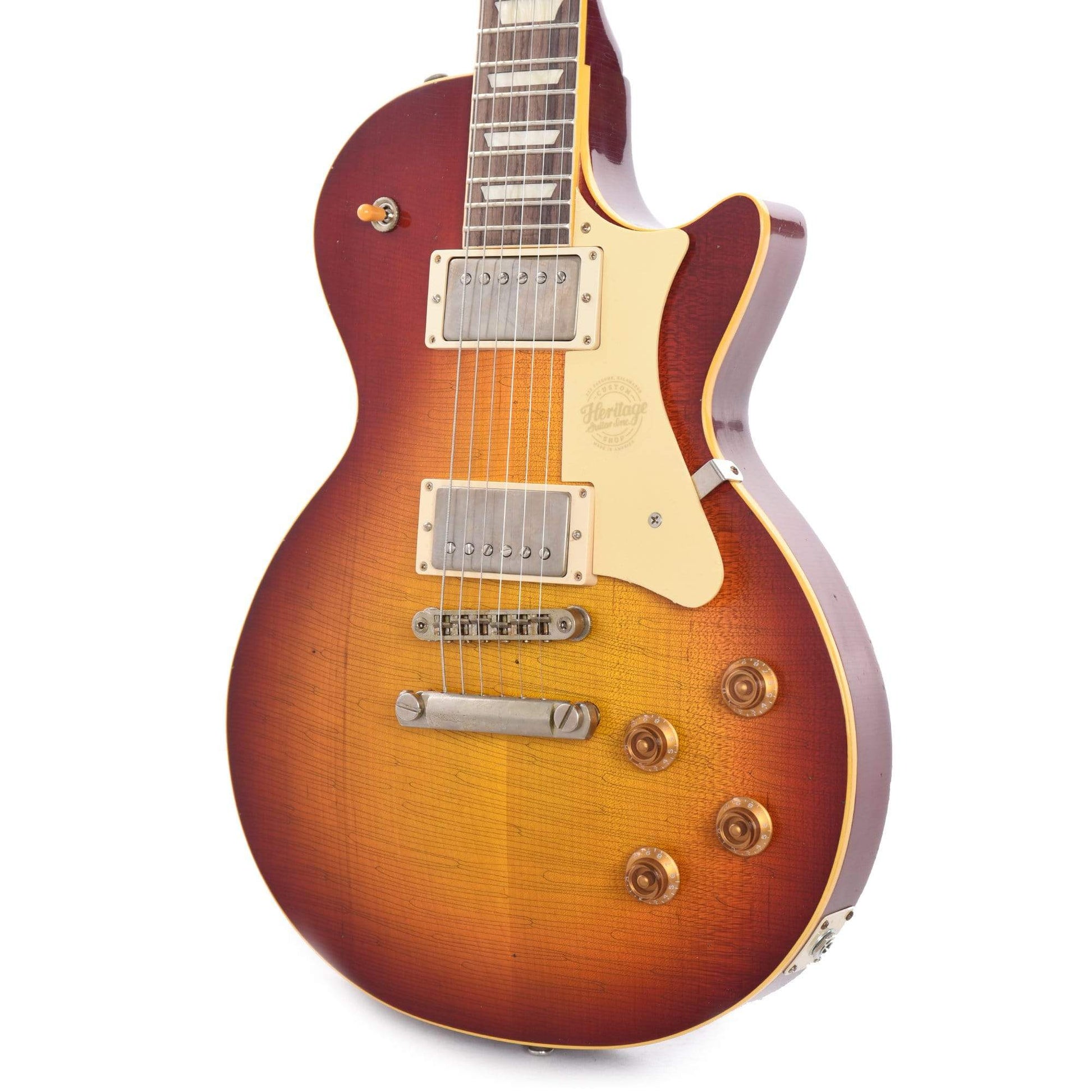 Heritage Custom Shop Core H-150 Plain Top Artisan Aged Dark Cherry Sunburst Electric Guitars / Solid Body