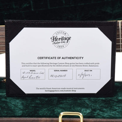 Heritage Custom Shop Core H-150 Plain Top Artisan Aged Dark Cherry Sunburst Electric Guitars / Solid Body