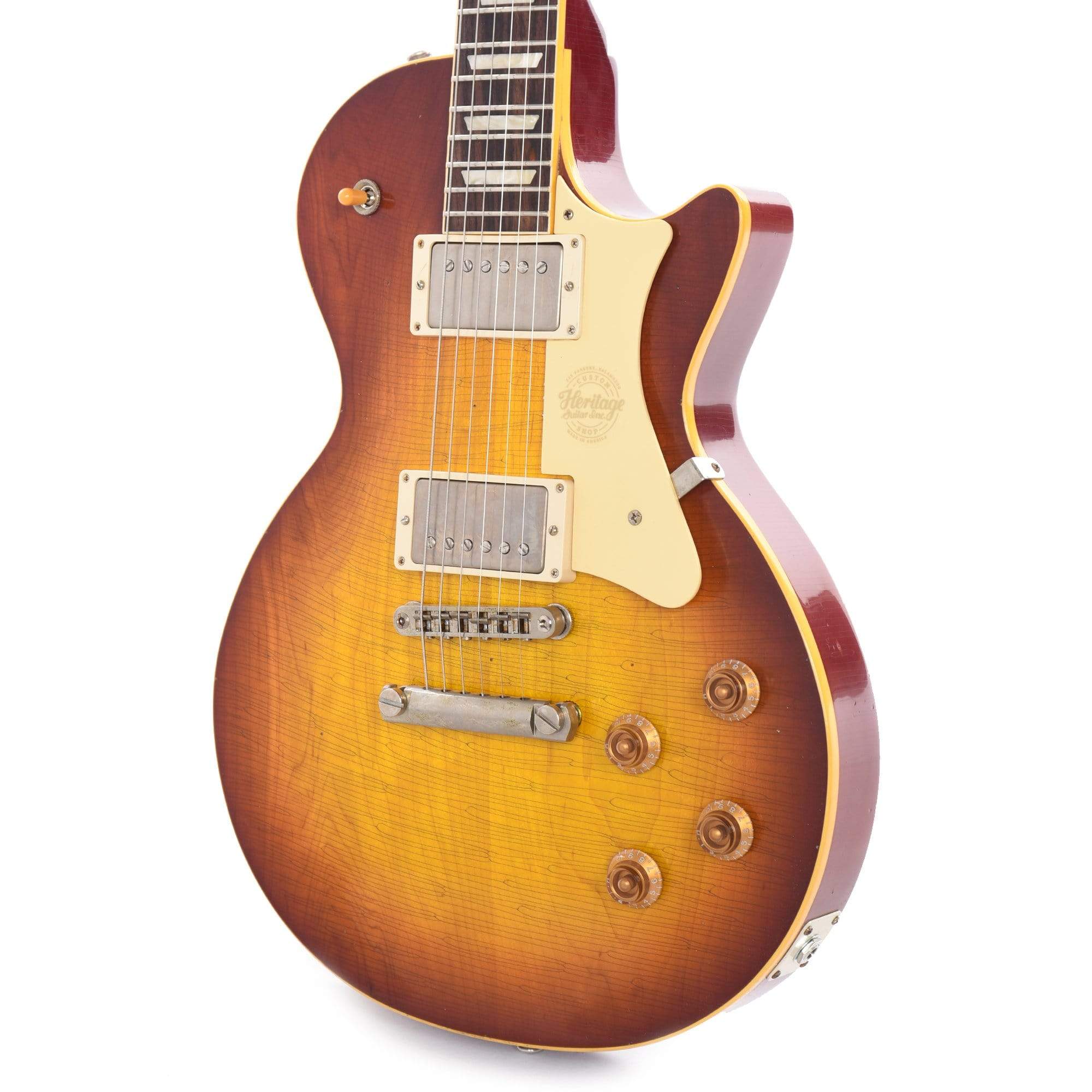 Heritage Custom Shop Core H-150 Plain Top Artisan Aged Tobacco Sunburst Electric Guitars / Solid Body