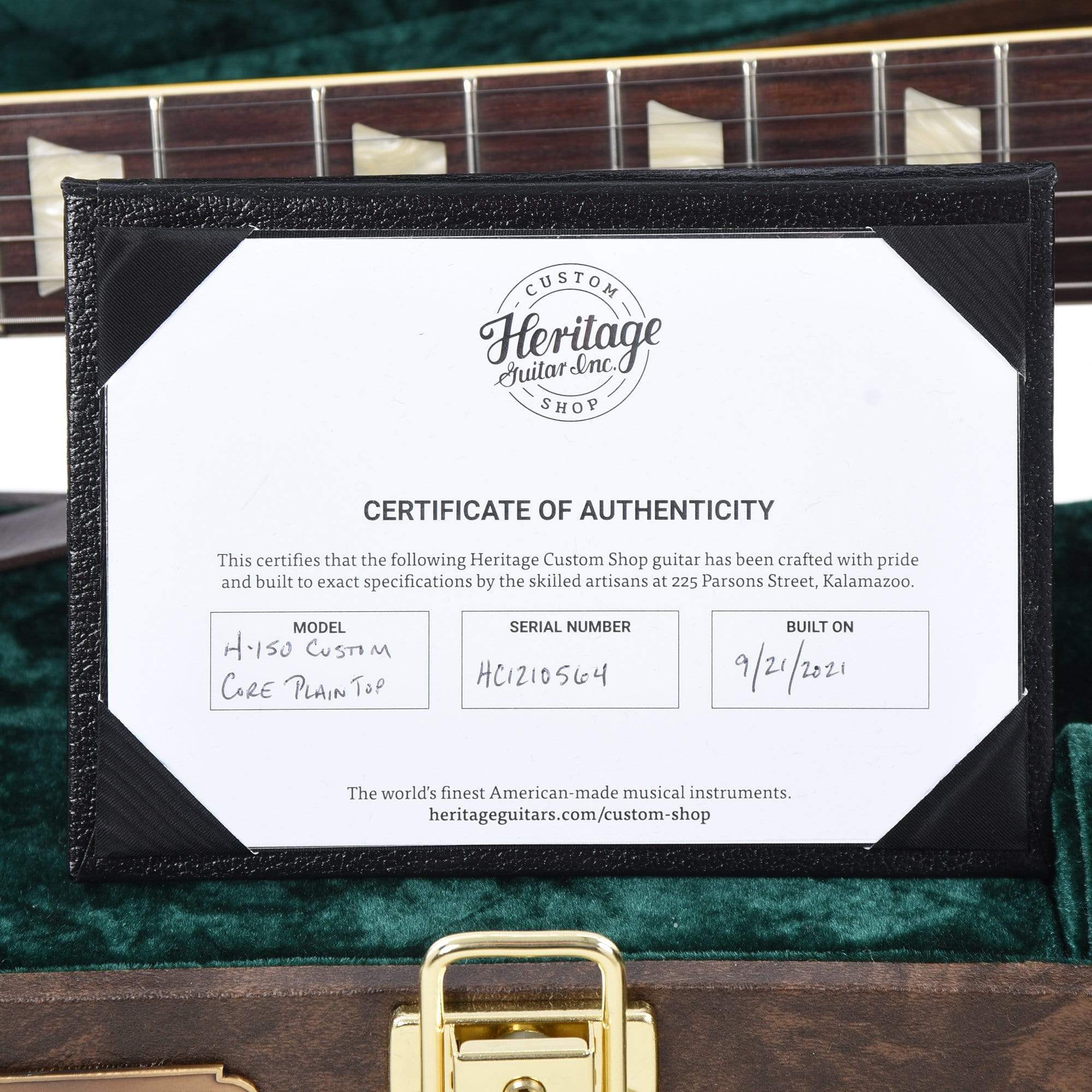 Heritage Custom Shop Core H-150 Plain Top Dark Cherry Sunburst Electric Guitars / Solid Body