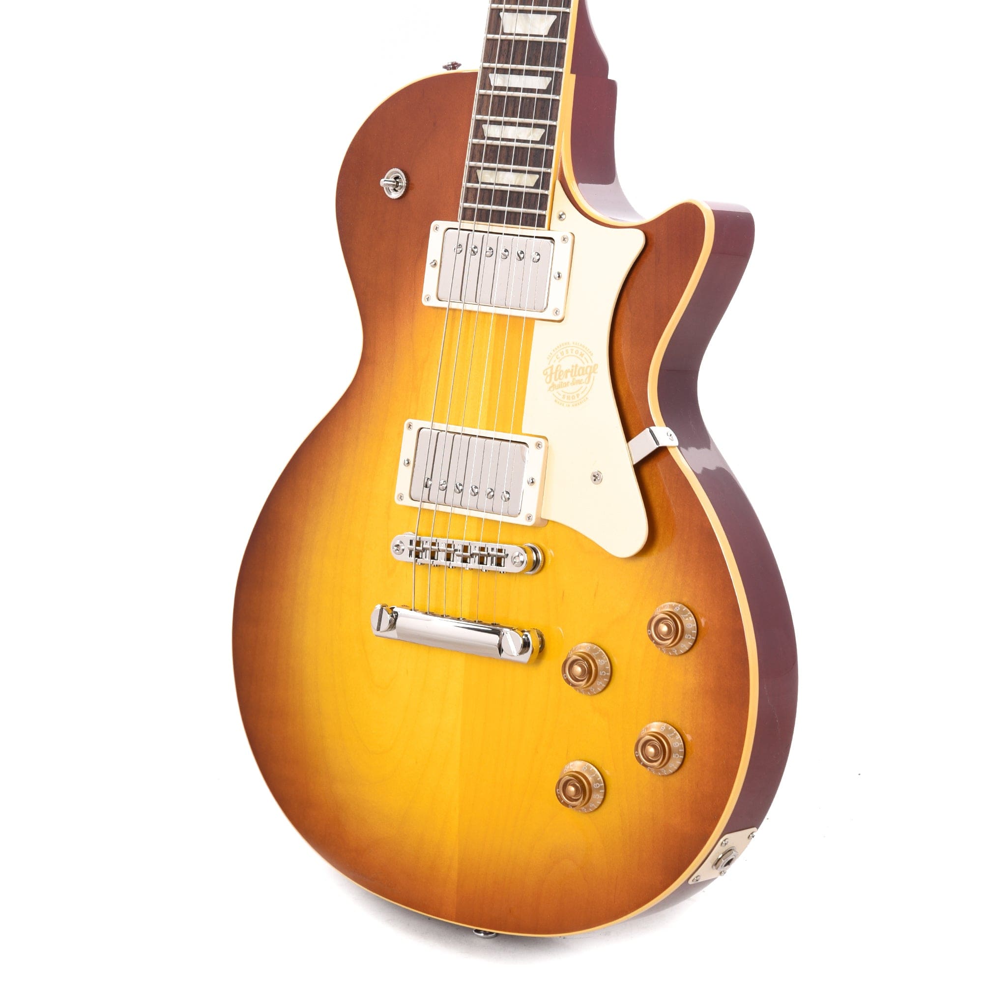Heritage Custom Shop Core H-150 Plain Top Dirty Lemon Burst Electric Guitars / Solid Body