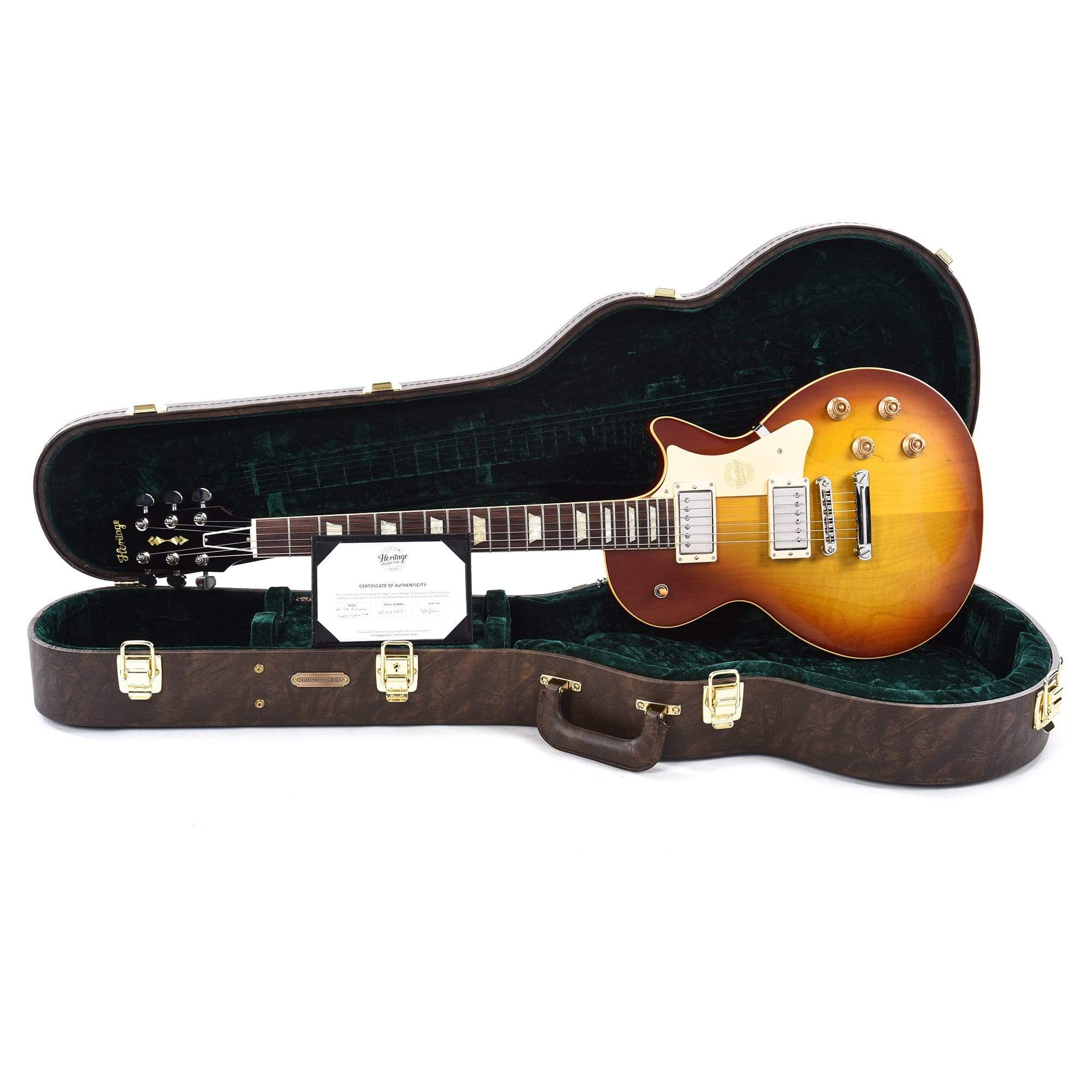 Heritage Custom Shop Core H-150 Plain Top Tobacco Sunburst Electric Guitars / Solid Body