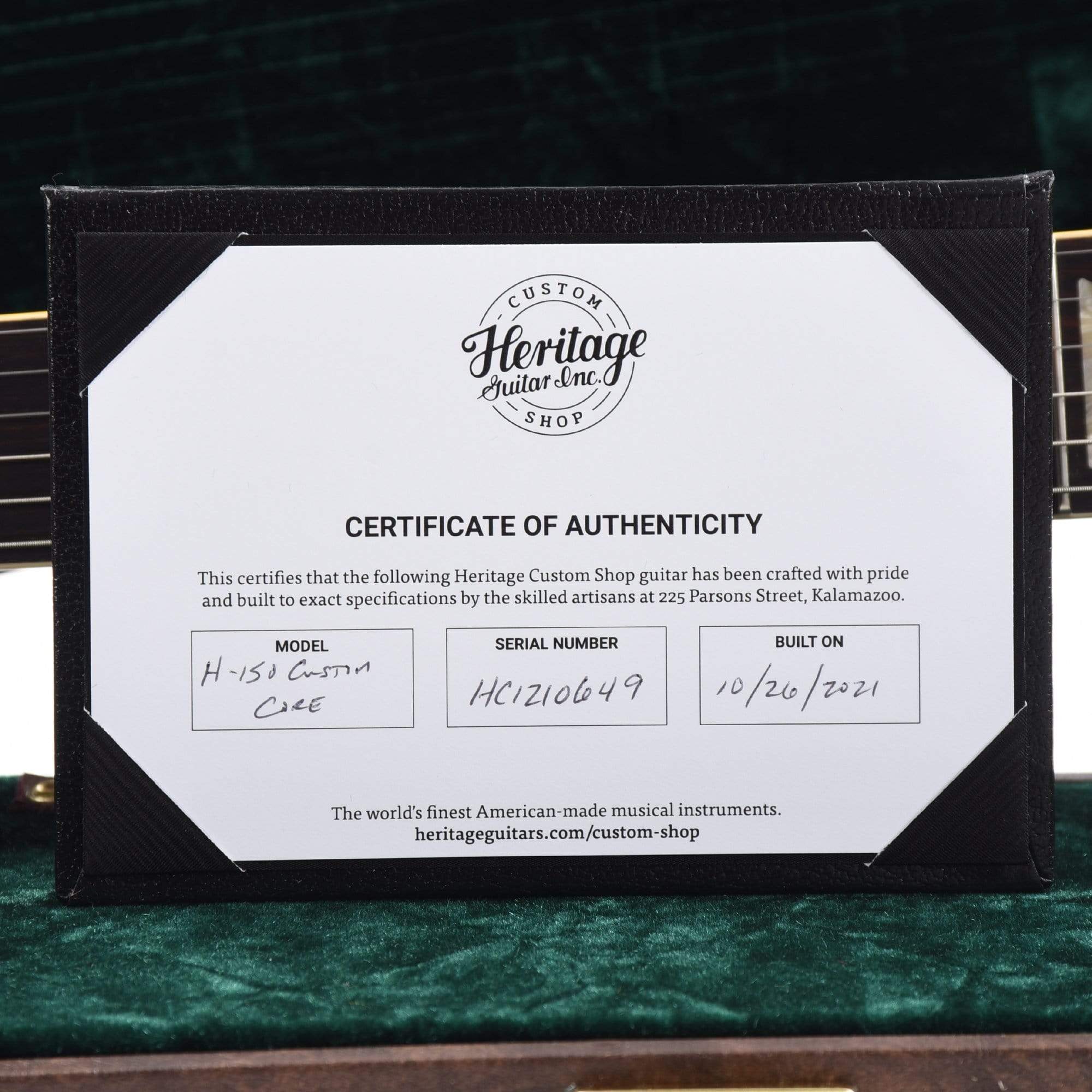 Heritage Custom Shop Core H-150 Tobacco Sunburst w/CME Hand-Selected Top Electric Guitars / Solid Body