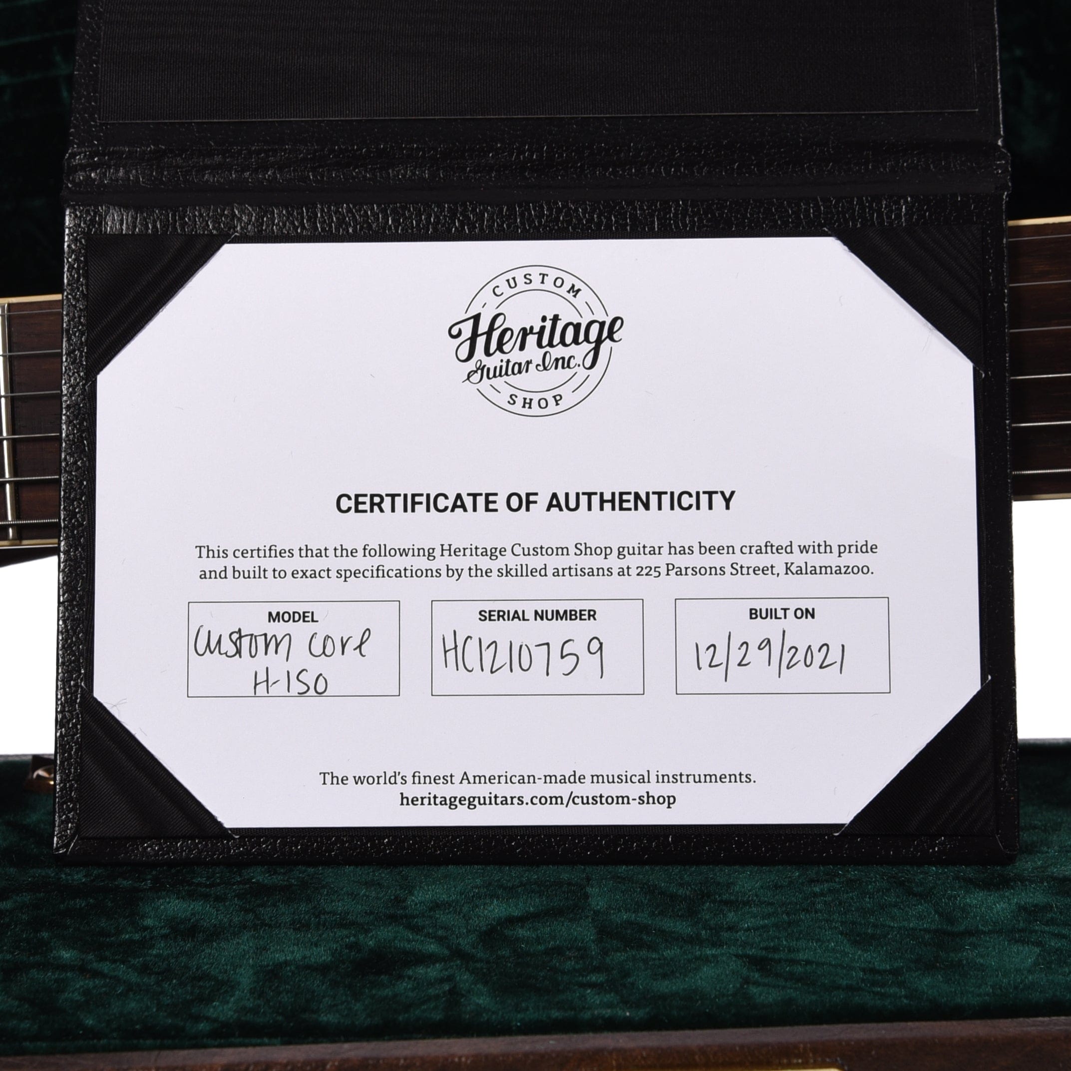 Heritage Custom Shop Core H-150 Tobacco Sunburst w/CME Hand-Selected Top Electric Guitars / Solid Body