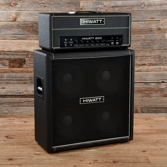Hiwatt DR201 Head w/Matching 4x12 Cabinet  1974 Amps / Bass Cabinets