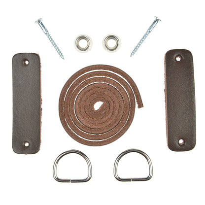 Hofner Vintage Leather Bass Strap Dark Brown Accessories / Straps