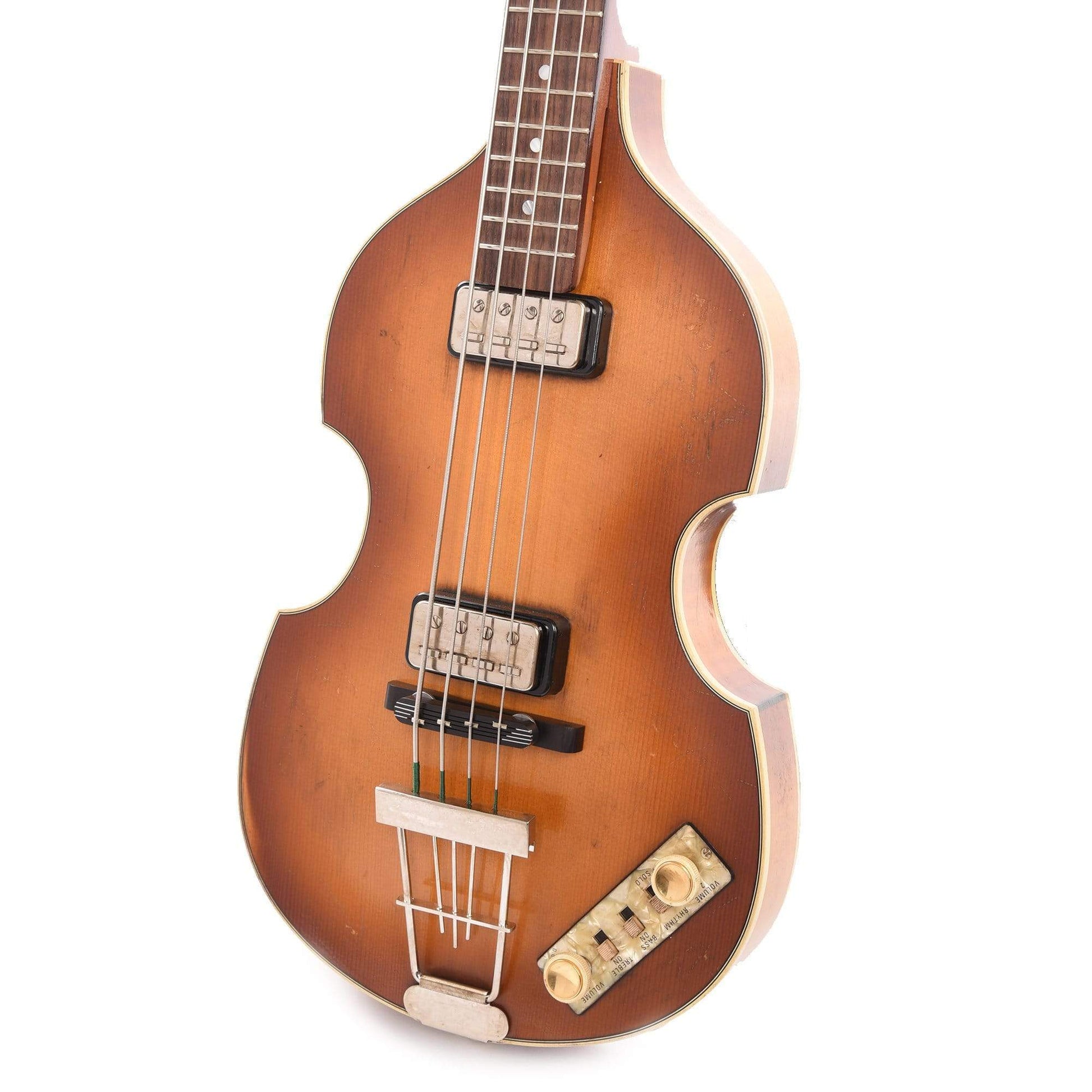 Hofner 1963 Reissue Violin Bass Vintage Aged Sunburst Bass Guitars / 4-String