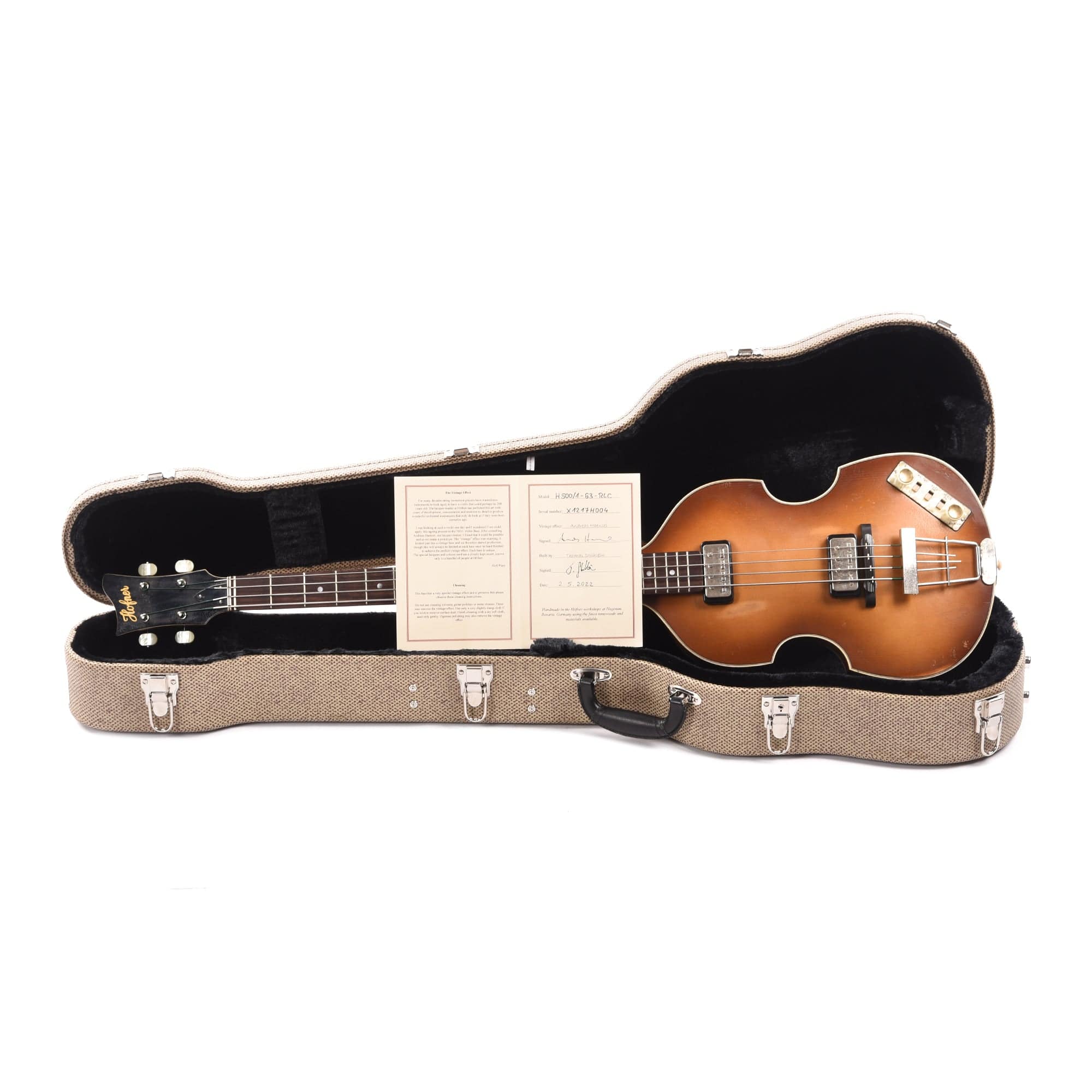 ベース Hofner Violin Bass 2006 Hofner 5000/1 Deluxe 4-String Violin Beattle Bass | Guitar Chimp