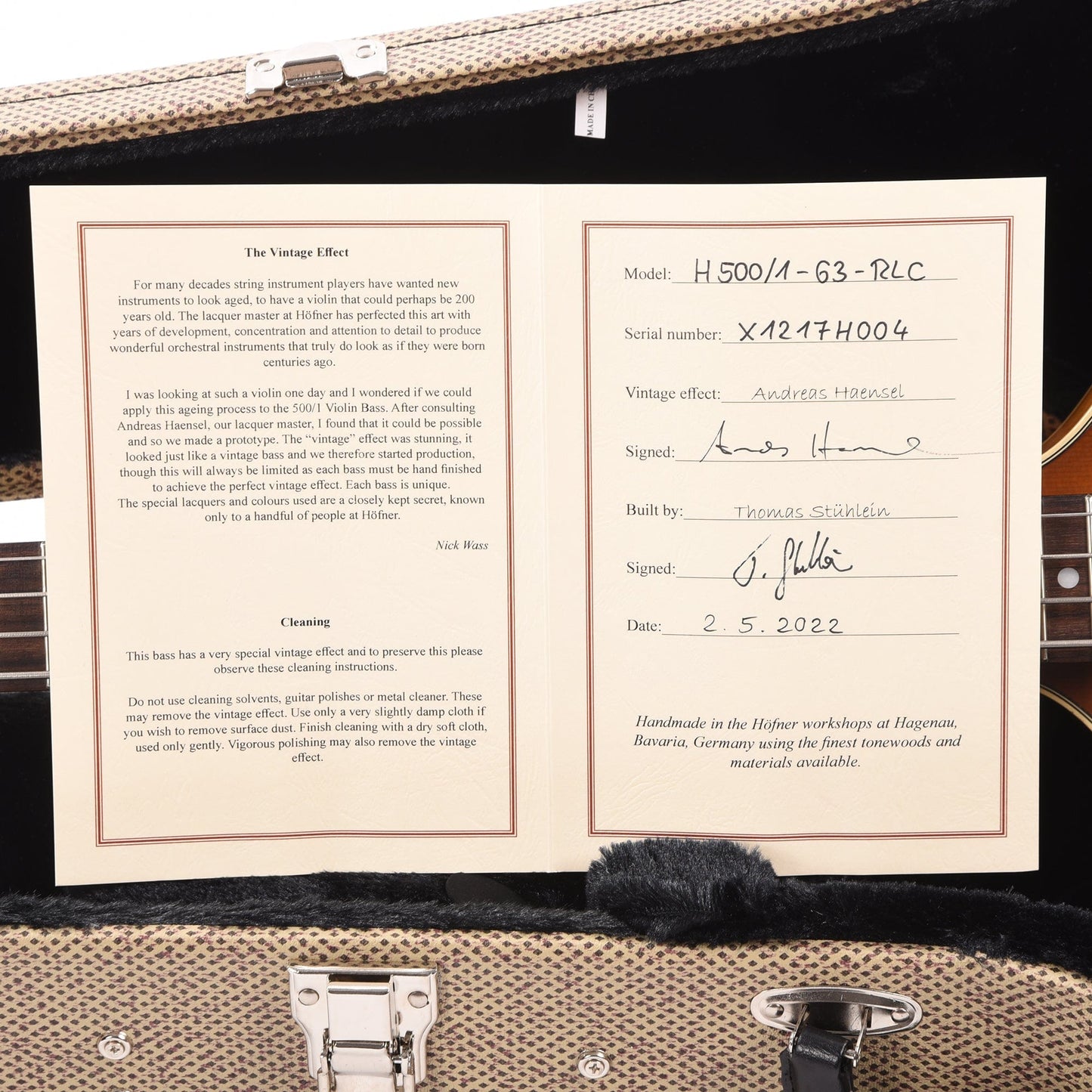 Hofner 1963 Reissue Violin Bass Vintage Aged Sunburst Bass Guitars / 4-String