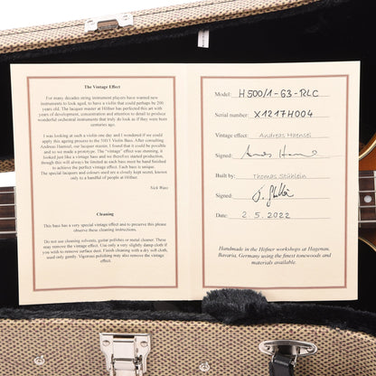 Hofner 1963 Reissue Violin Bass Vintage Aged Sunburst Bass Guitars / 4-String