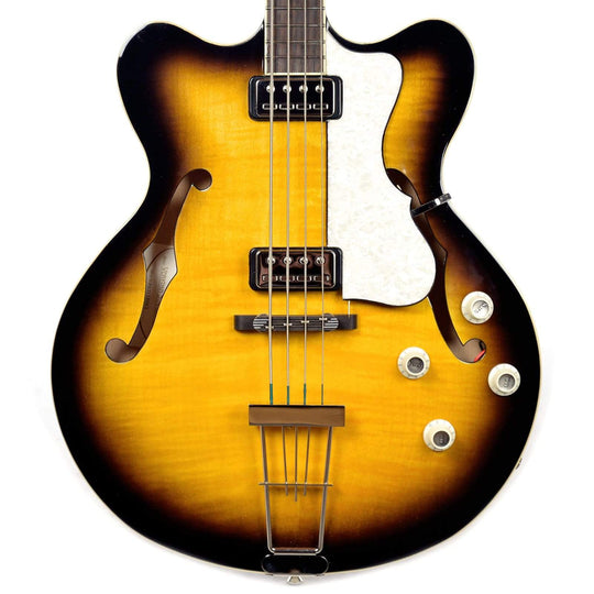 Hofner Contemporary Verythin Reissue Bass Sunburst Bass Guitars / 4-String