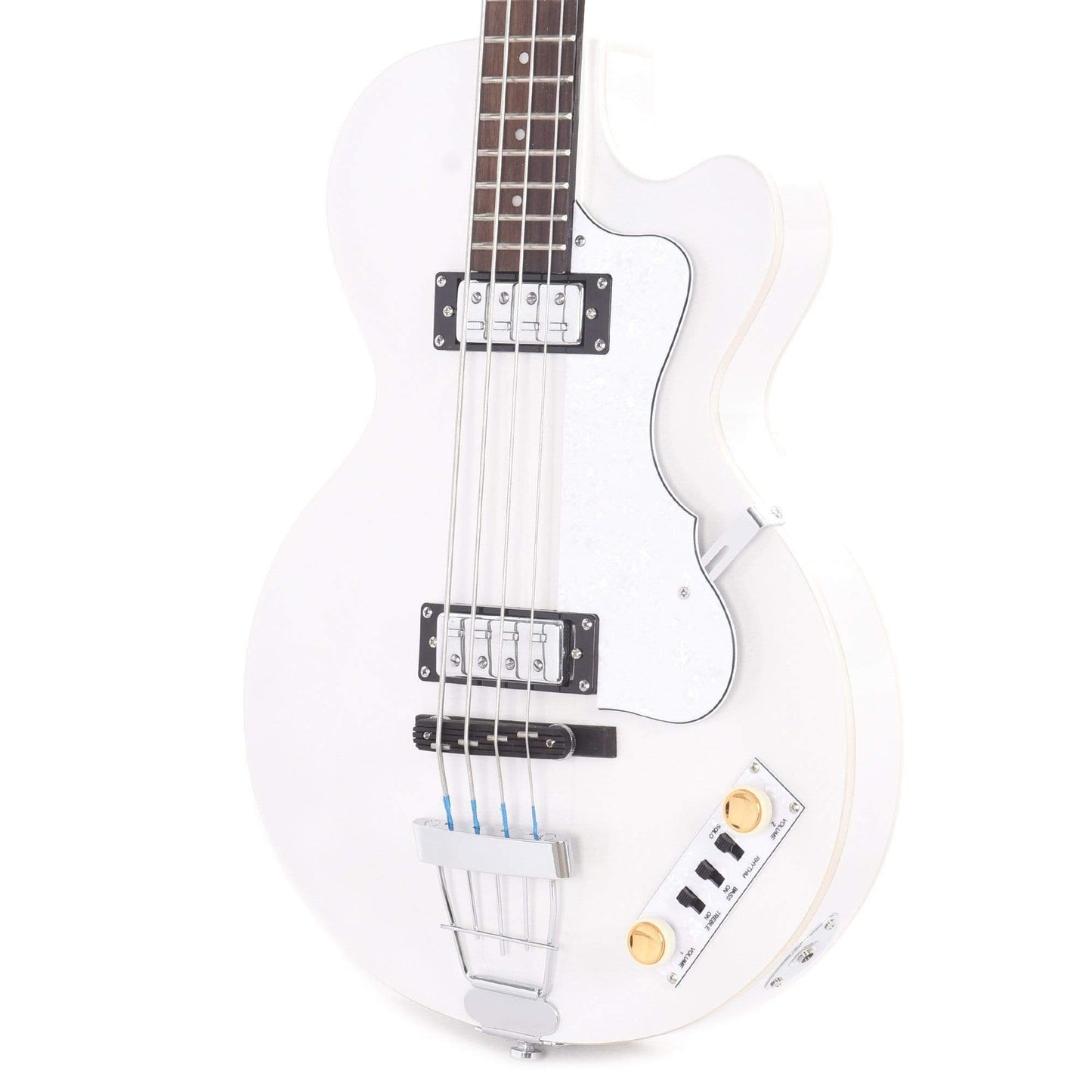 Hofner Ignition Pro Club Bass Pearl White Bass Guitars / 4-String