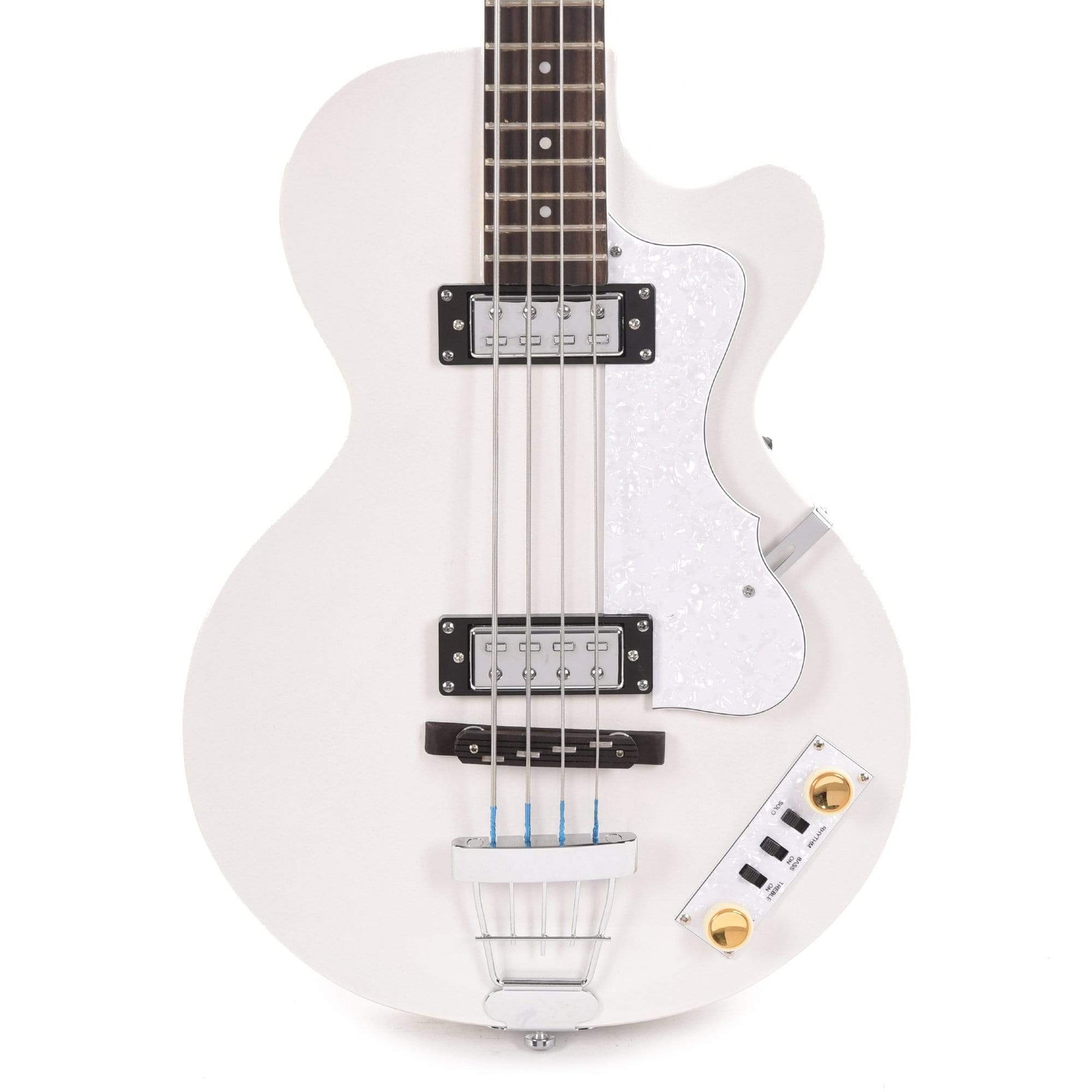 Hofner Ignition Pro Club Bass Pearl White Bass Guitars / 4-String