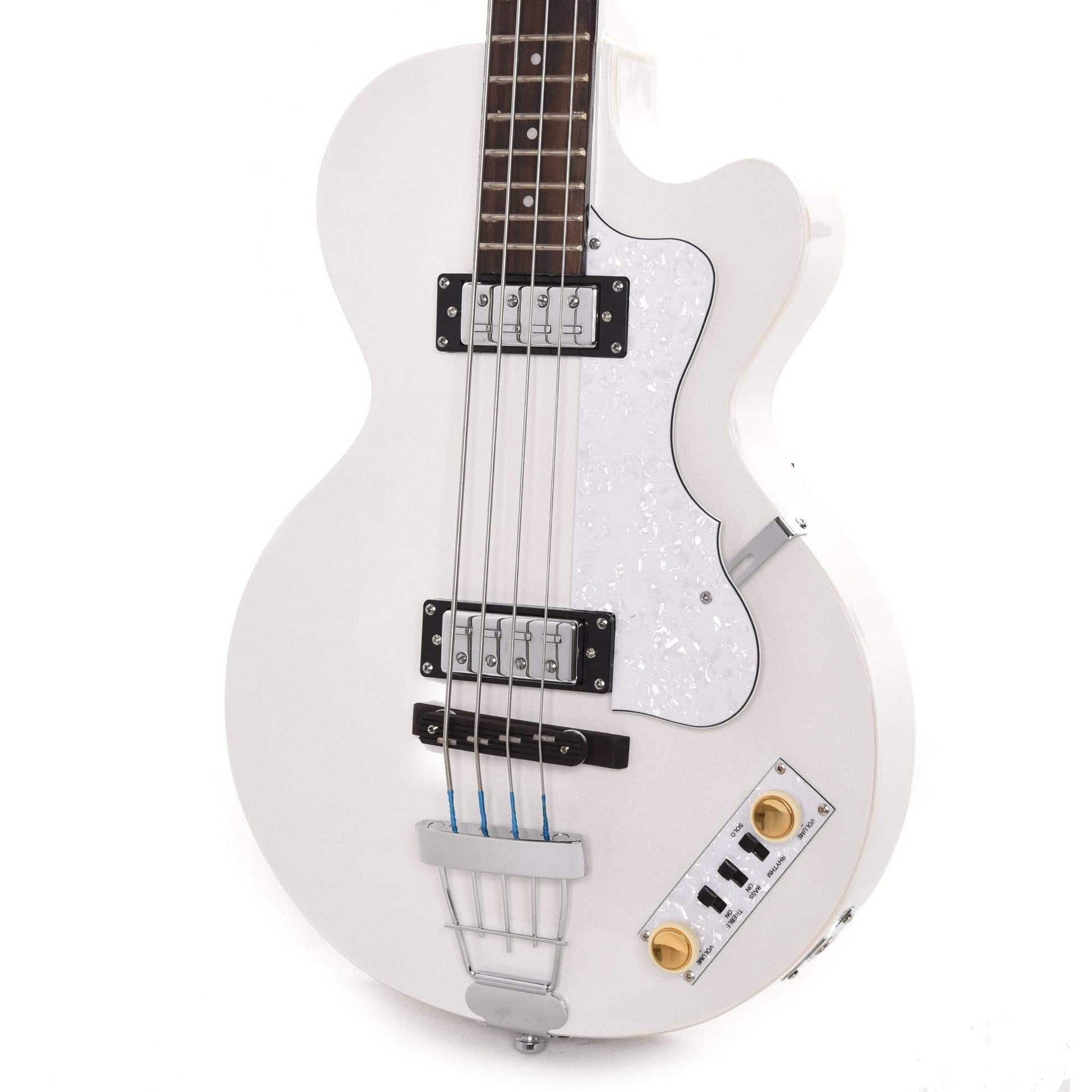 Hofner Ignition Pro Club Bass Pearl White Bass Guitars / 4-String