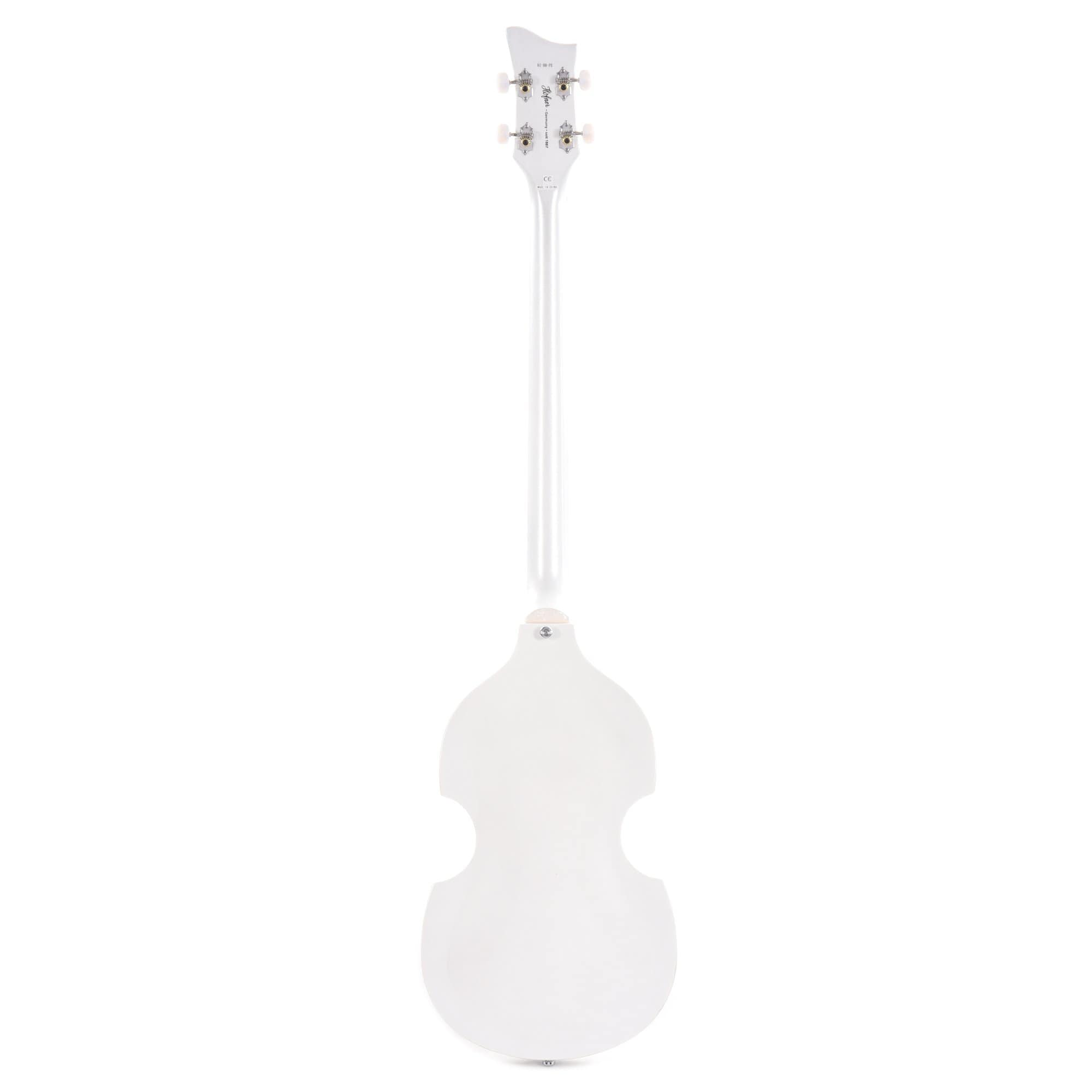 Hofner Ignition Pro Violin Bass Pearl White – Chicago Music Exchange